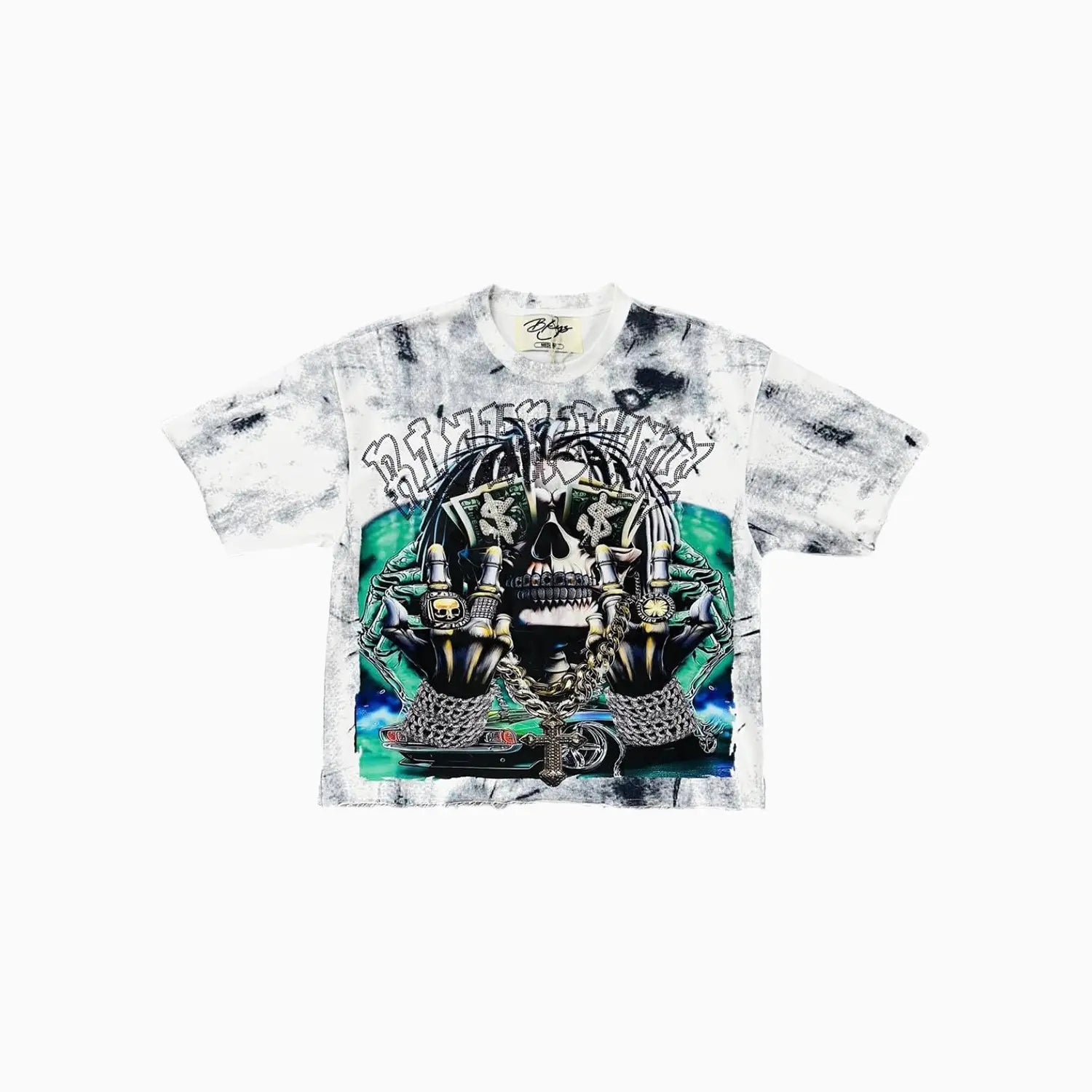Men's Rich Til Death F Terry Cropped T-Shirt