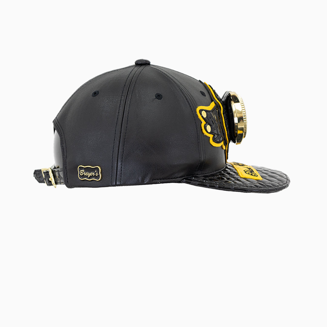breyers-buck-50-black-edition-leather-pattern-hat-breyers-lwh-black-yellow