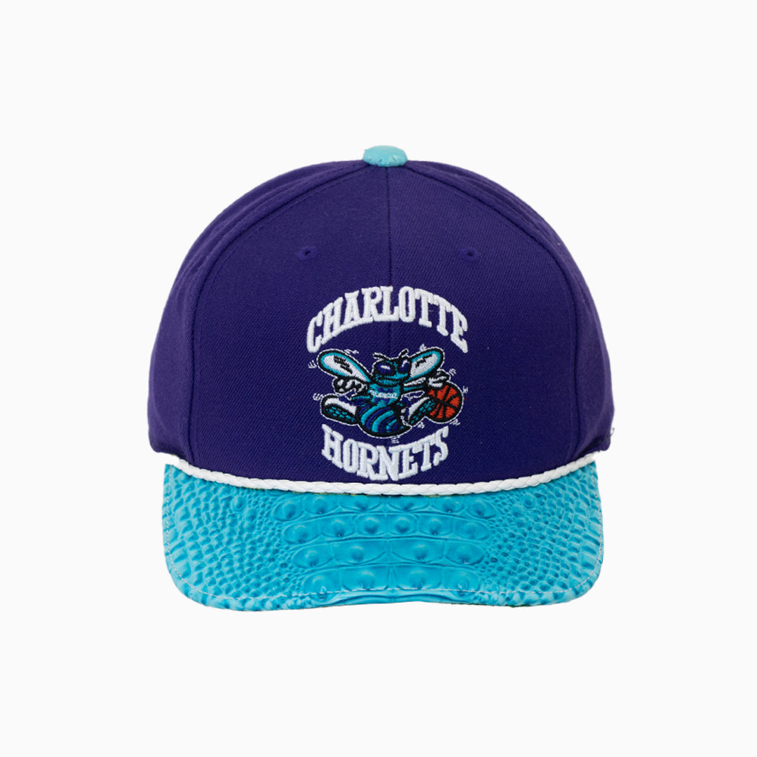 Breyer's Buck 50 Charlotte Hornets NBA Hat With Leather Visor