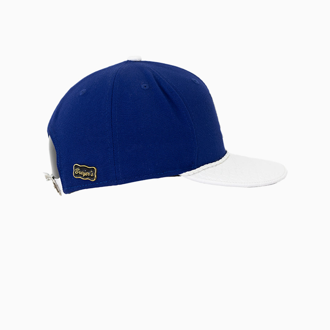 breyers-buck-50-los-angeles-dodgers-hat-with-leather-visor-breyers-tladh-bl-wht
