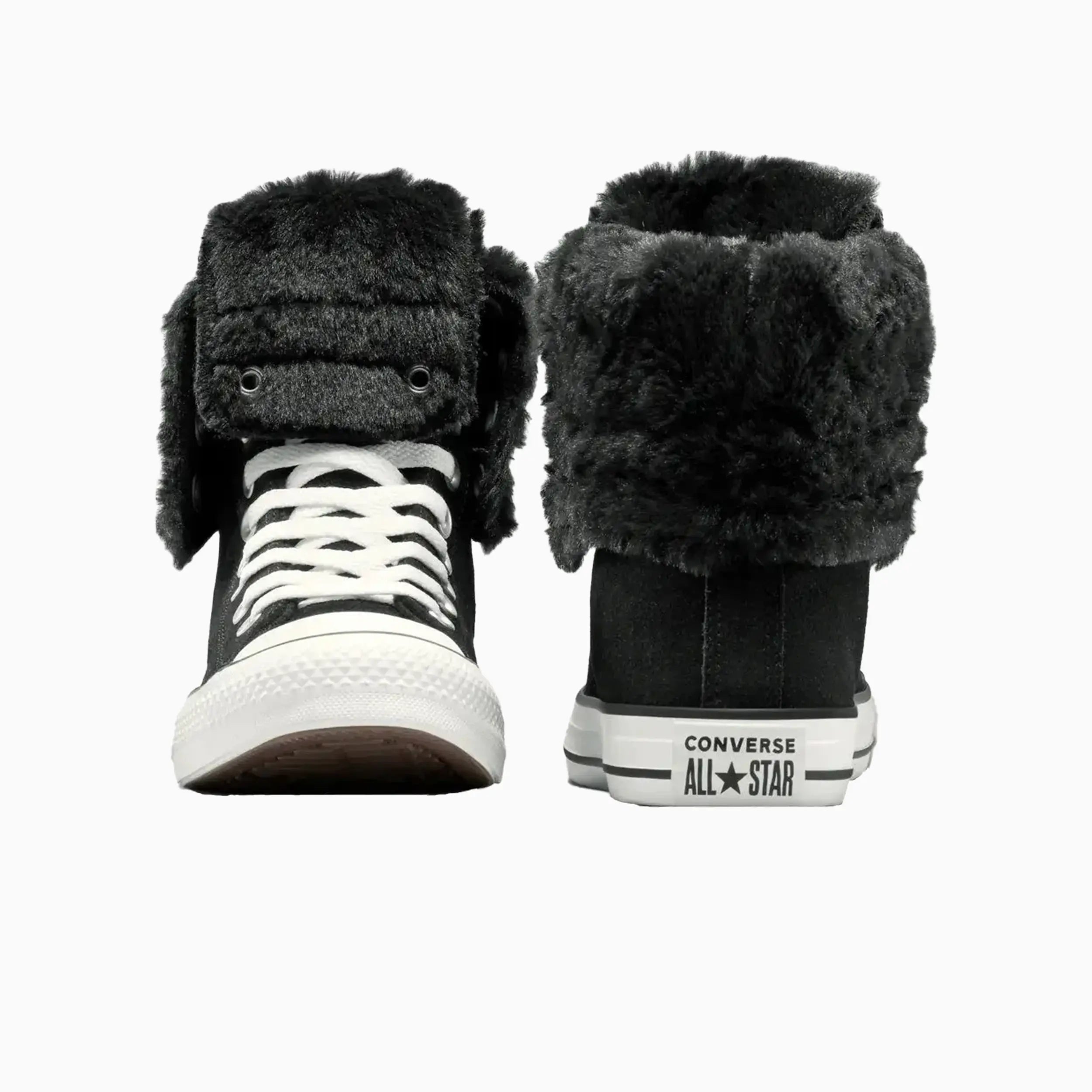 Women's All Star Fold Over Hi Faux Fur