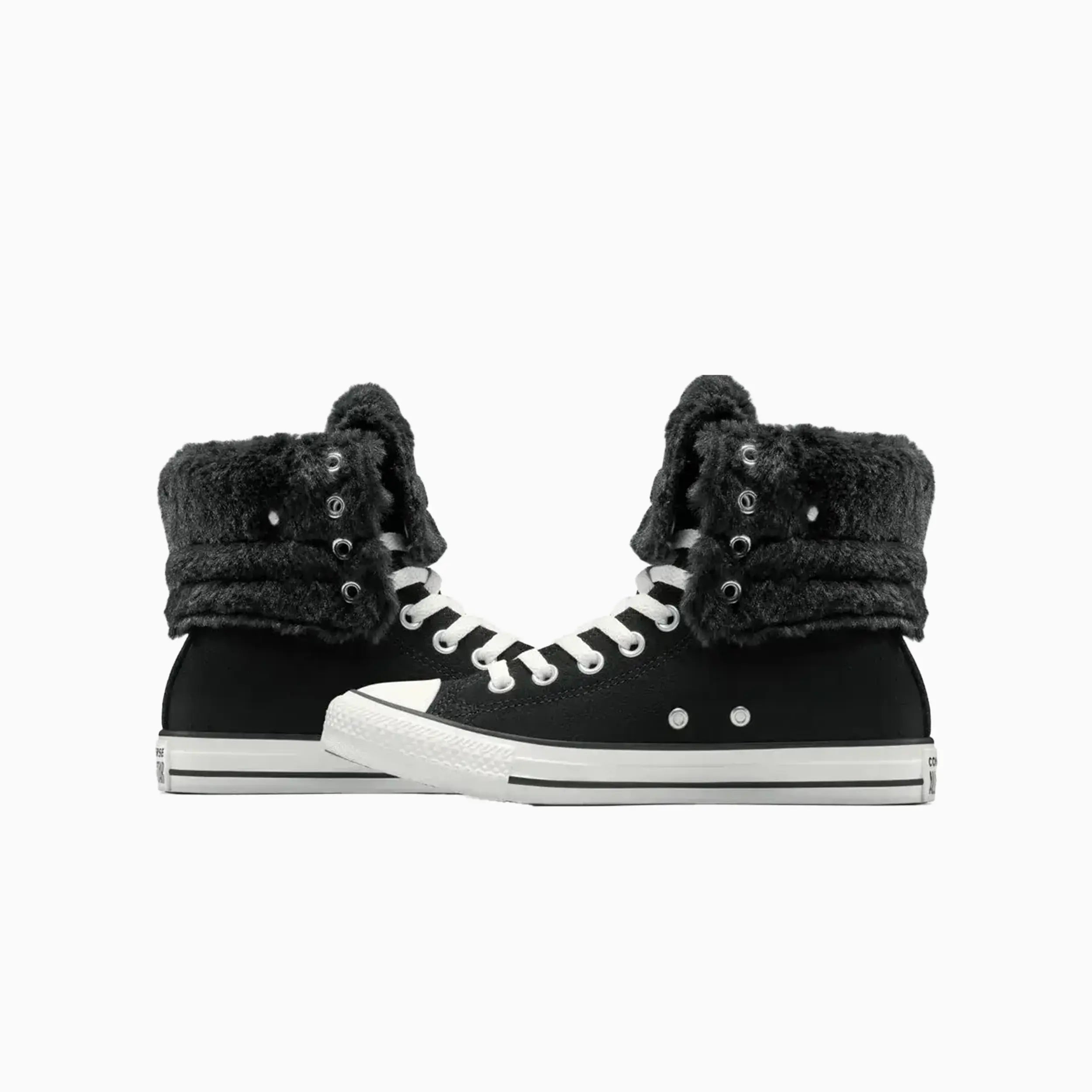 Women's All Star Fold Over Hi Faux Fur