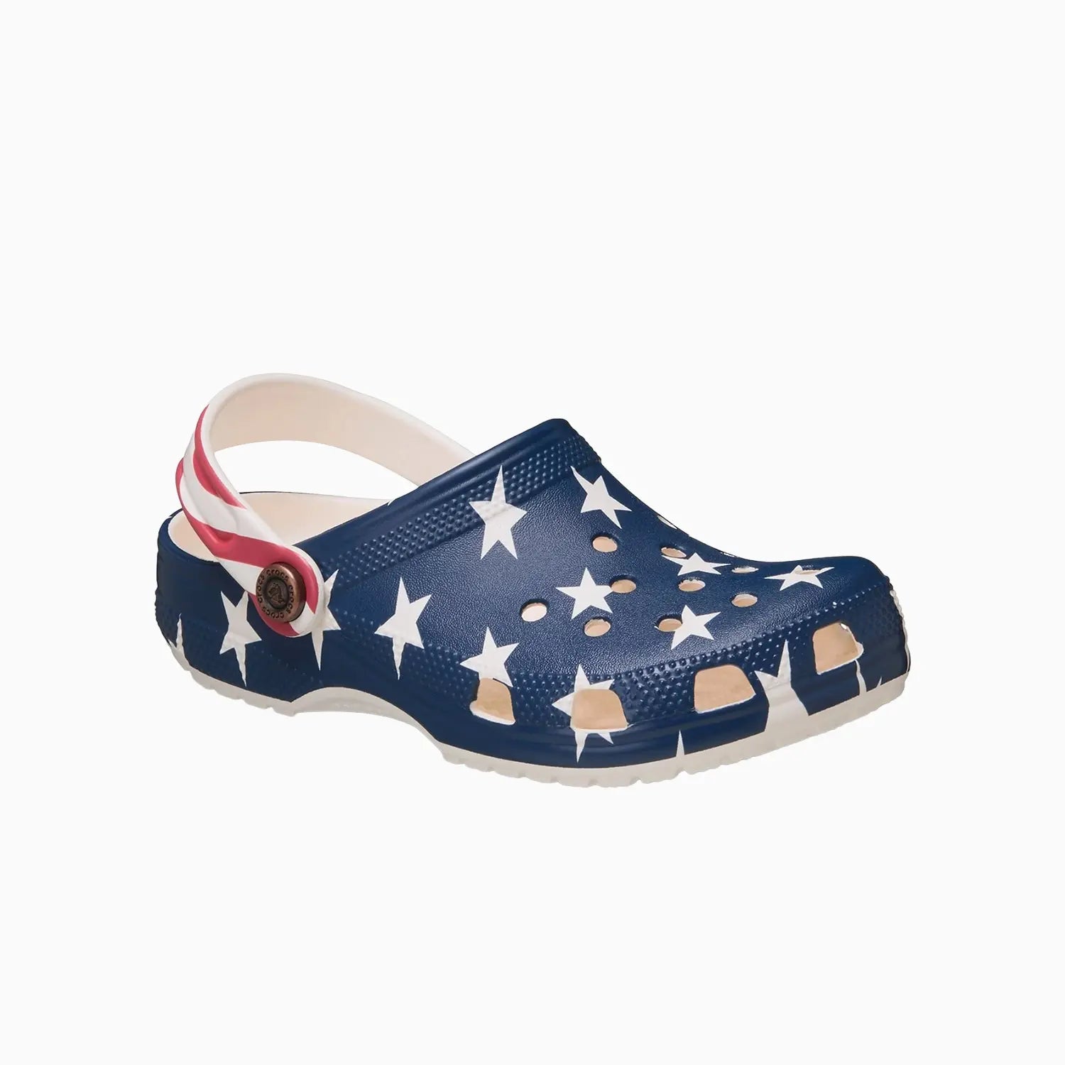 Kid's Classic American Flag Clog Slipper Crocs - Tops and Bottoms USA