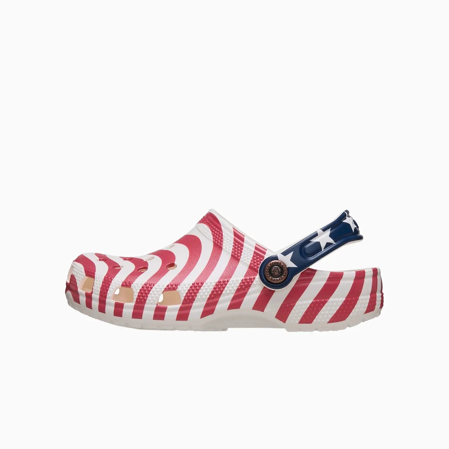 Kid's Classic American Flag Clog Slipper Crocs - Tops and Bottoms USA