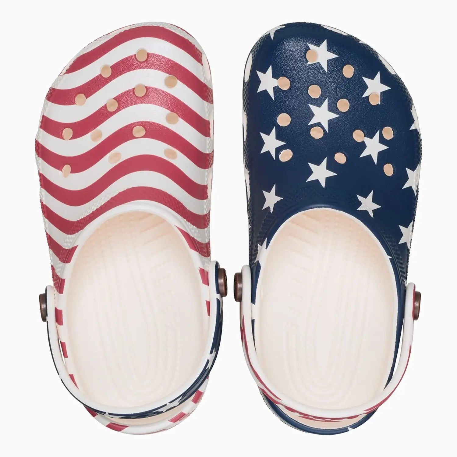Kid's Classic American Flag Clog Slipper Crocs - Tops and Bottoms USA