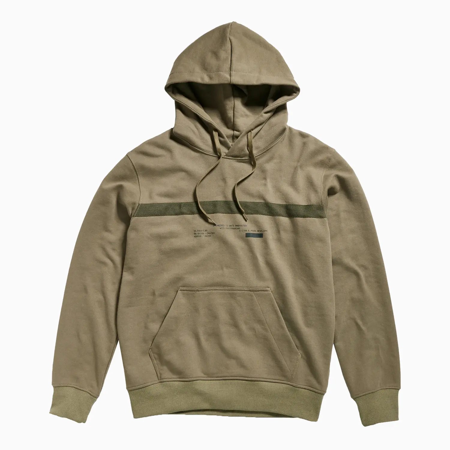 Men's Tape Pull Over Hoodie G - Star Raw - Tops and Bottoms USA
