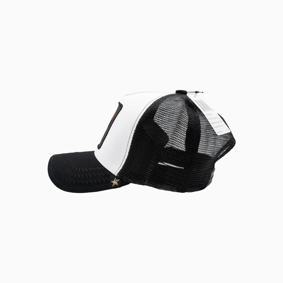 Rooster White Trucker Hat Gold Star Hats - Tops and Bottoms USA