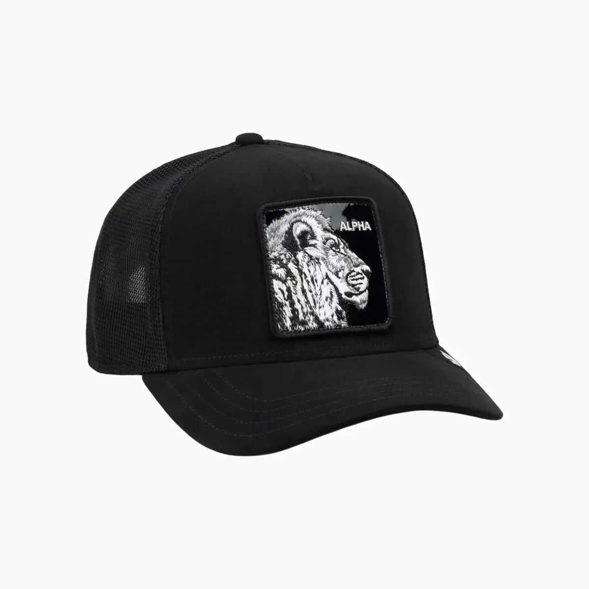 Black Out Lion Trucker Hat
