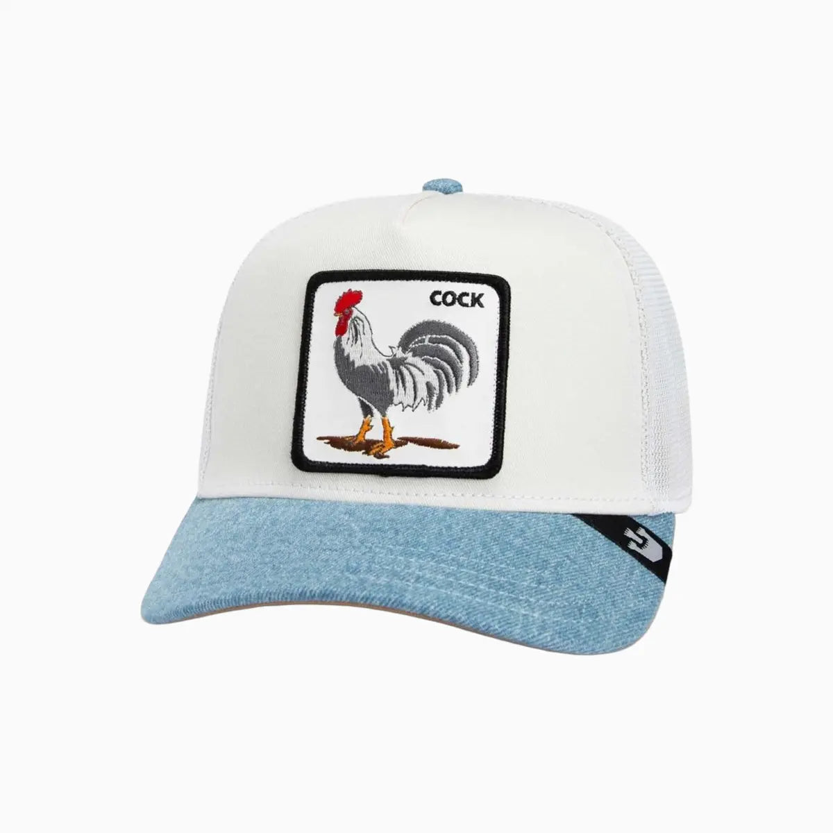 Denim Rooster Trucker Hat