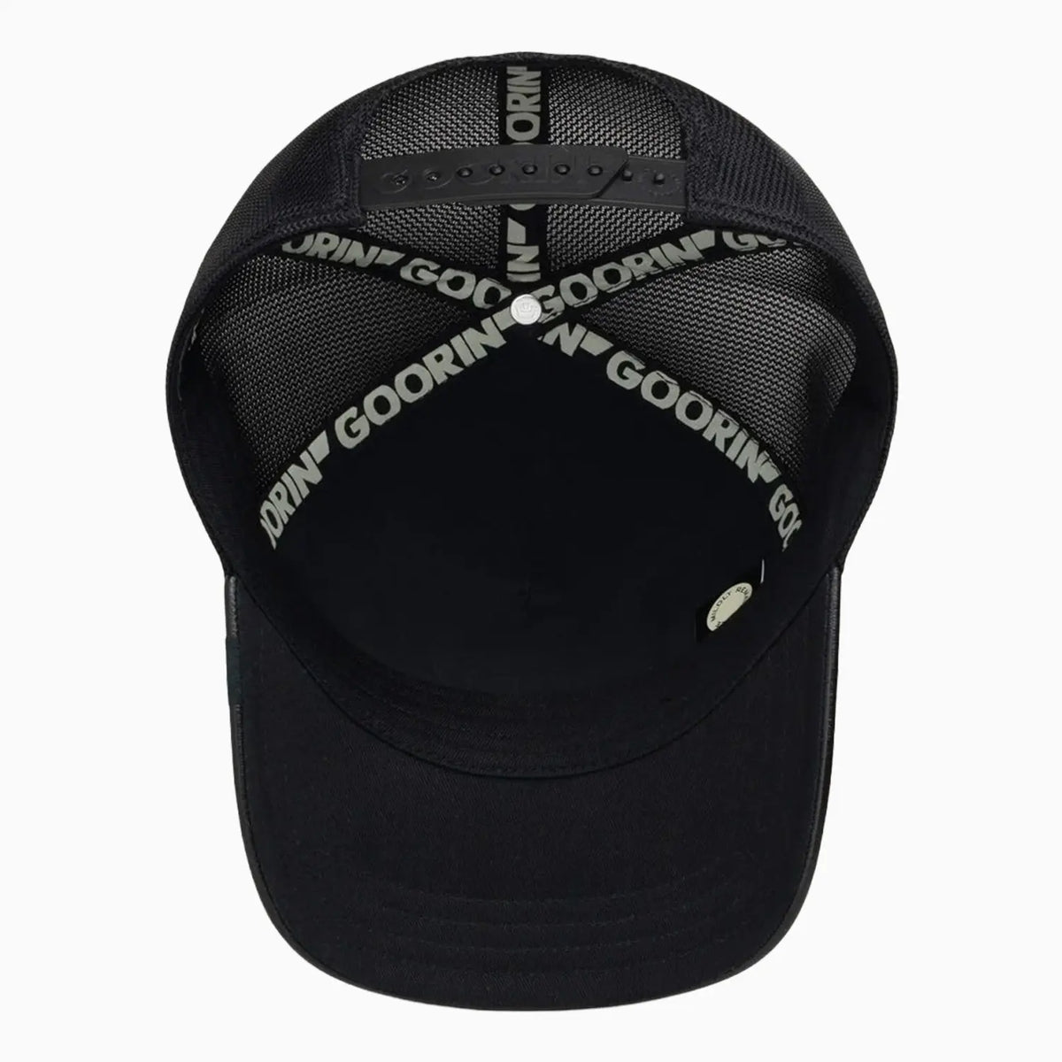 Faux Leather Bear Trucker Hat