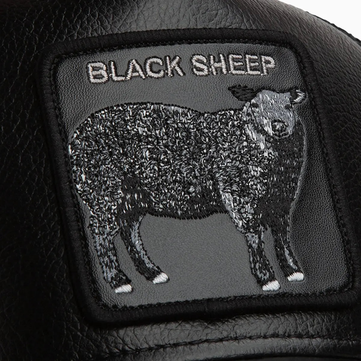 Faux Leather Sheep Trucker Hat