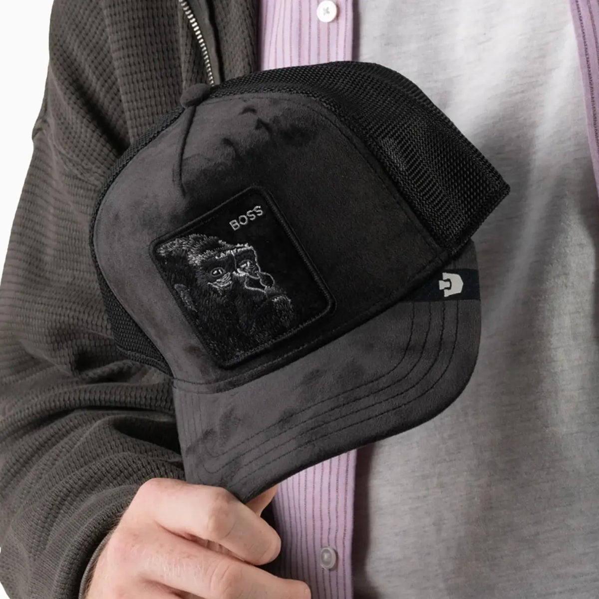 Velour Boss Trucker Hat
