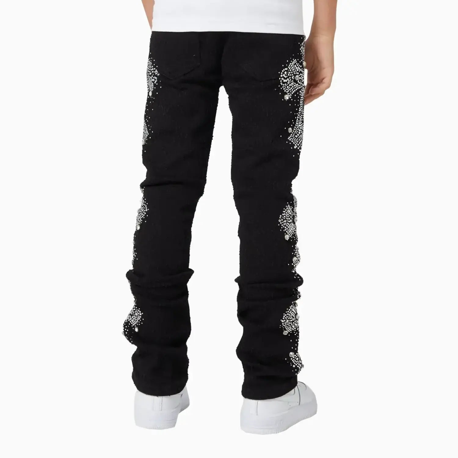 Guapi Kid's Distressed Cross Denim Pant