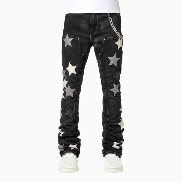 Guapi Men's Obsidian Black Vintage Stars Denim Guapi Men's Obsidian Black Vintage Stars Denim