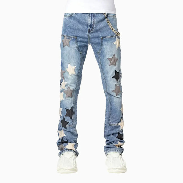 Guapi Men's Vintage Stars Denim Pant