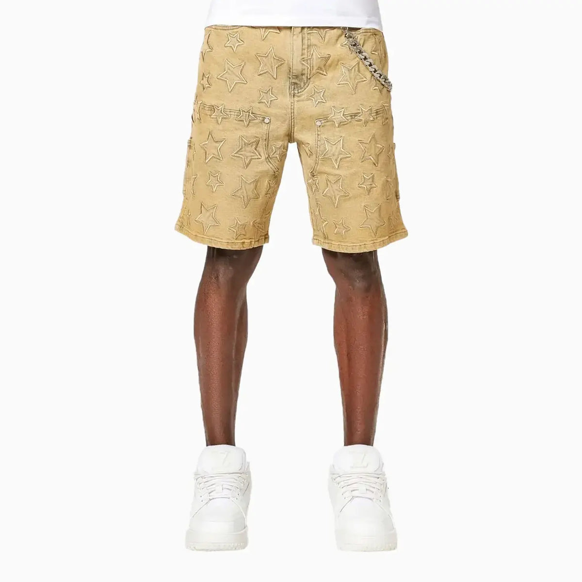 ❥gari❥gari❥ Guapi Men's Vintage Stars Denim Shorts