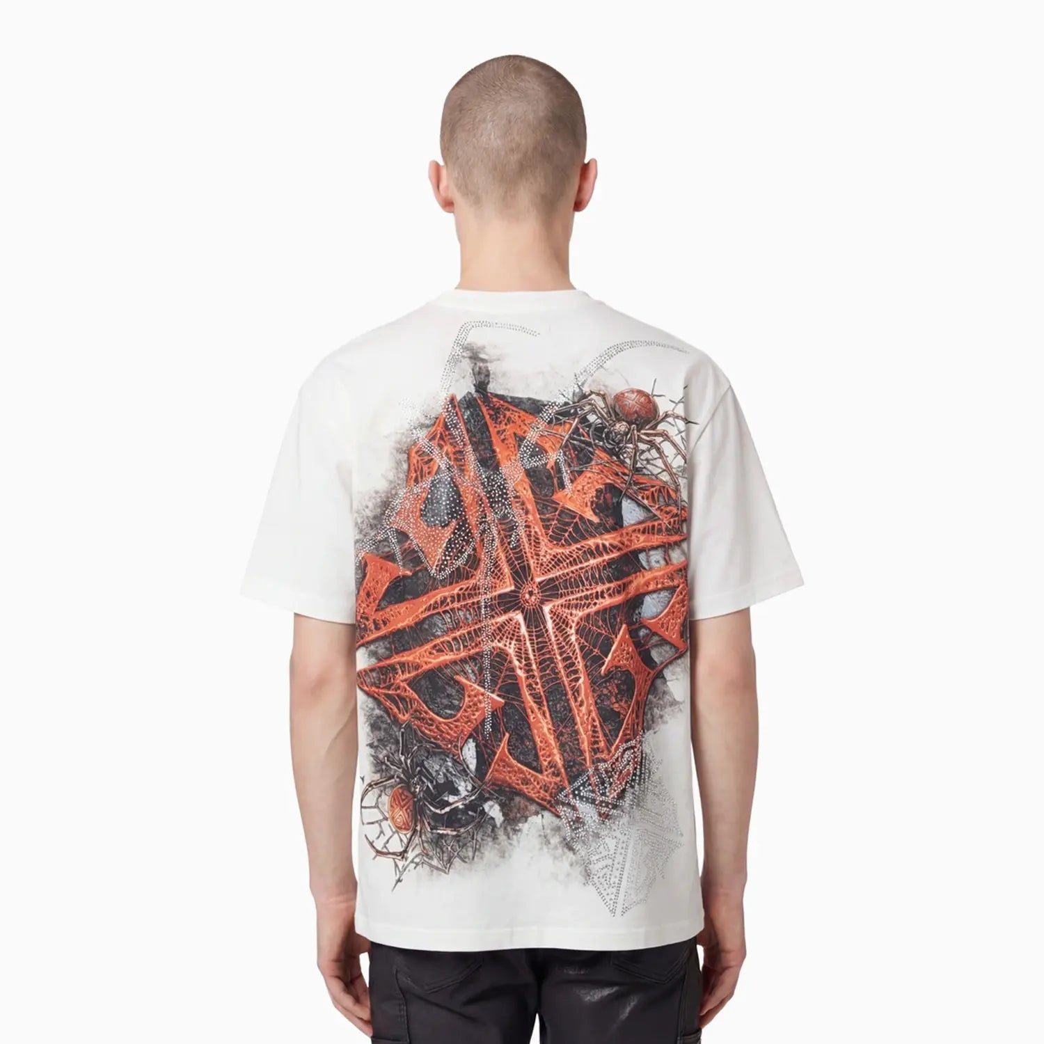 Men's White Spider T-Shirt Guapi - Tops and Bottoms USA