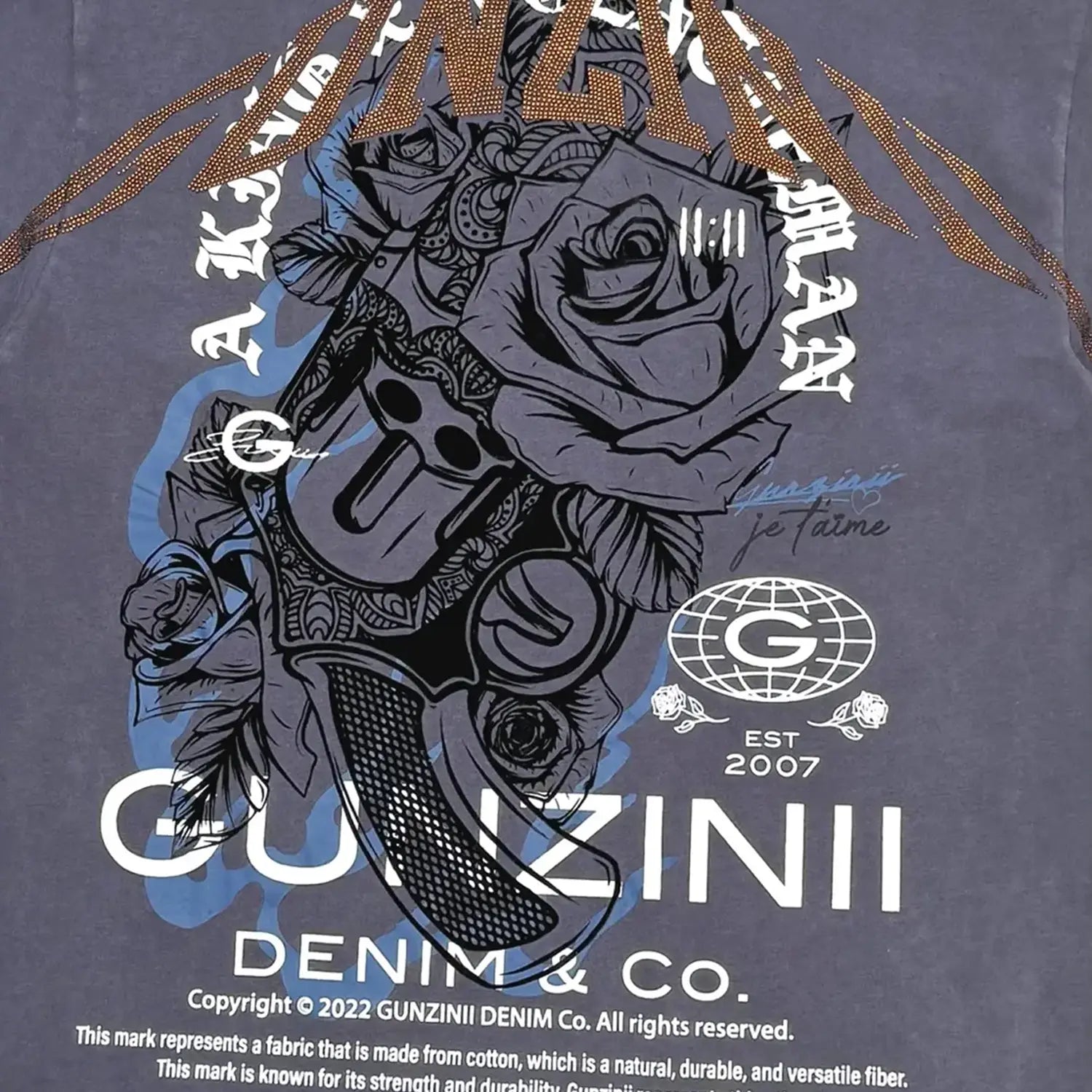 Men's Graphic Short Sleeve T-Shirt Gunzinii - Tops and Bottoms USA