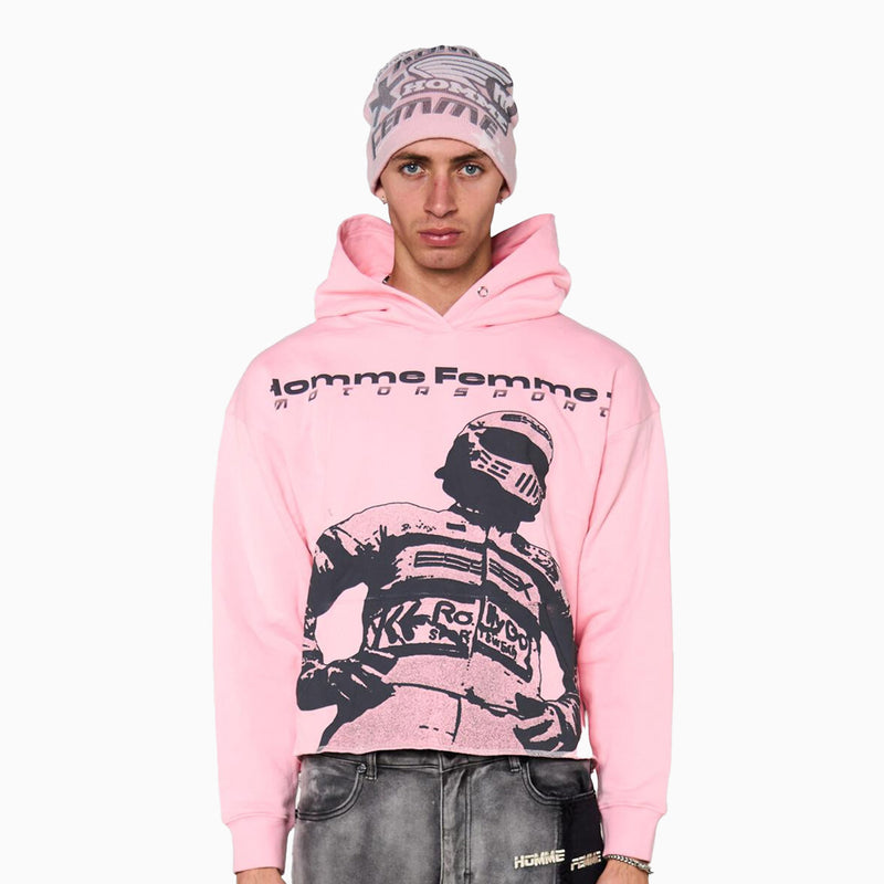 Homme Femme Men's Motorsport Pull Over Hoodie