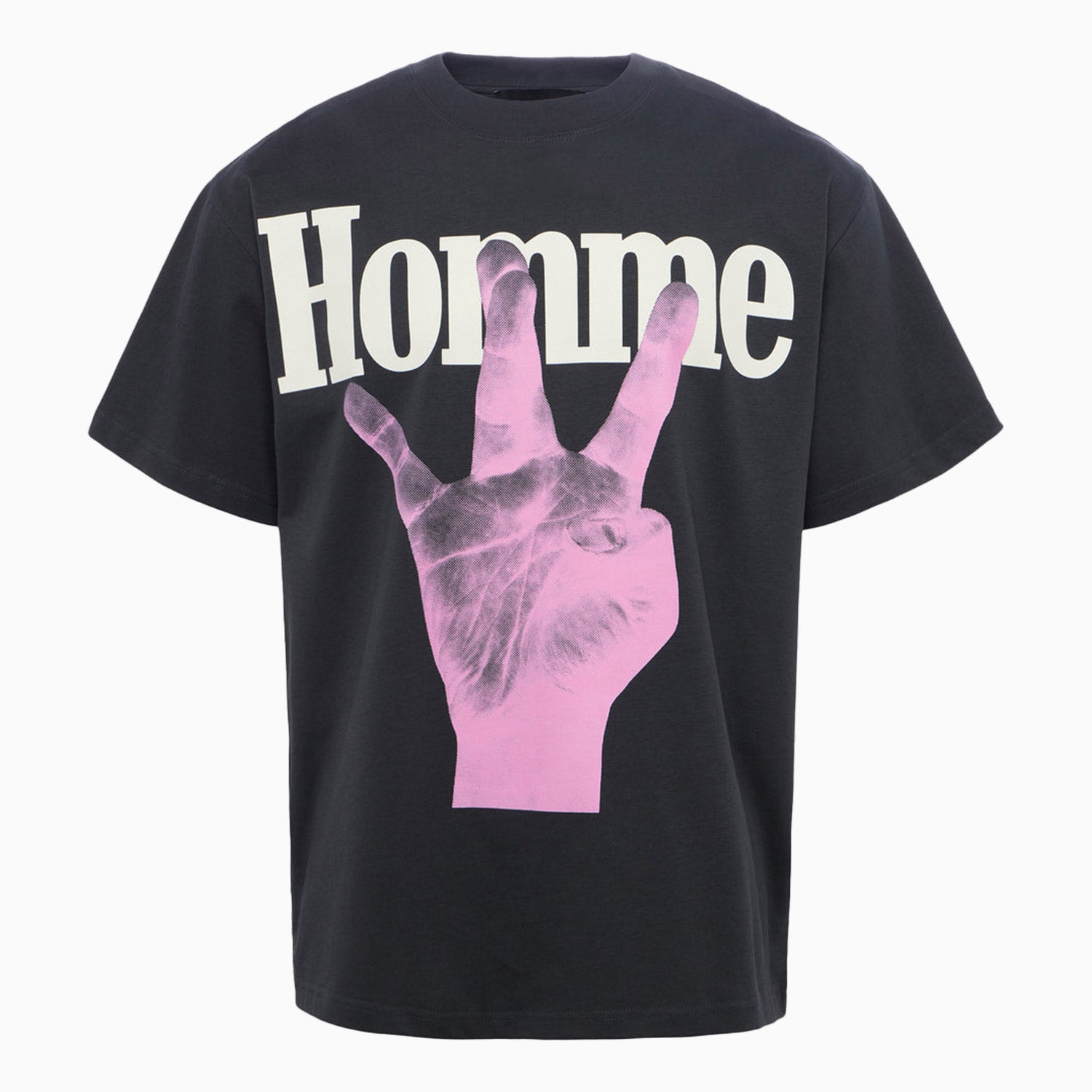 69SLAM☆HAMSA HAND JAMESON LOOSE TEE PRINTED パーカーTシャツ Granny Middle Finger Holding a Jameson Whiskey Tee | Bella +