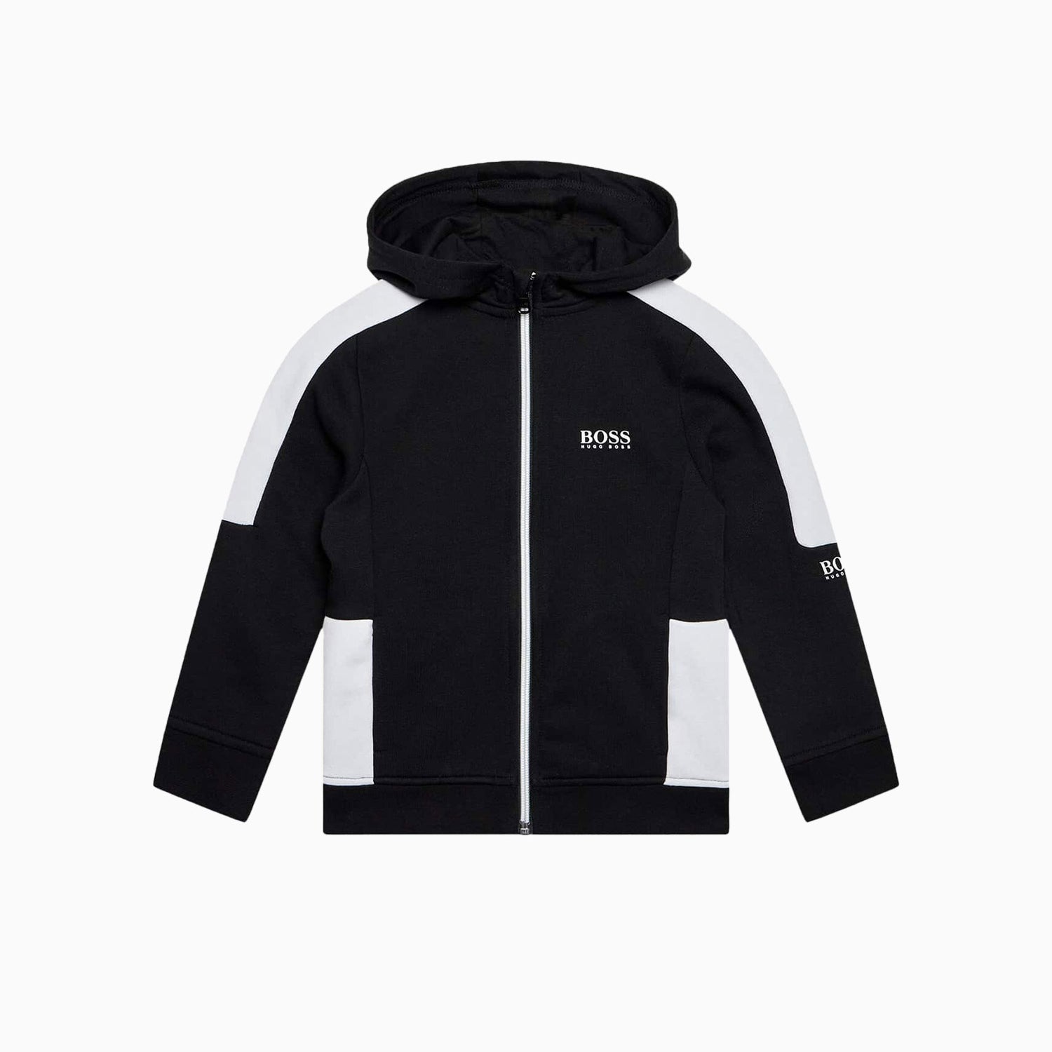 Kid's French Terry Hooded Track Hoodie