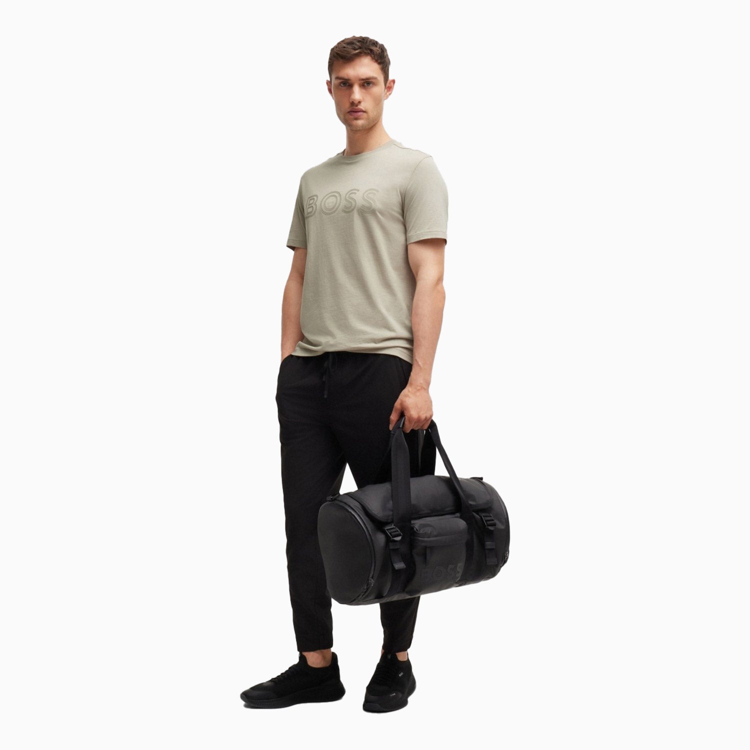Hugo Boss Men's Cotton Jersey Regular Fit T-Shirt With Logo