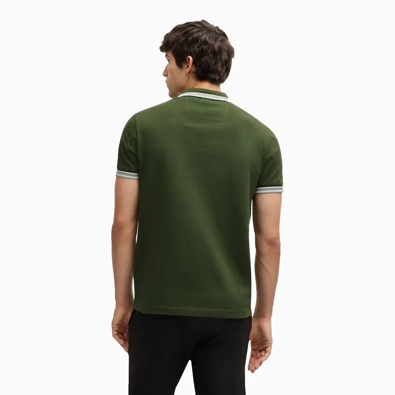 Men's Polo Shirt With Contrast Logo Details Hugo Boss - Tops and Bottoms USA