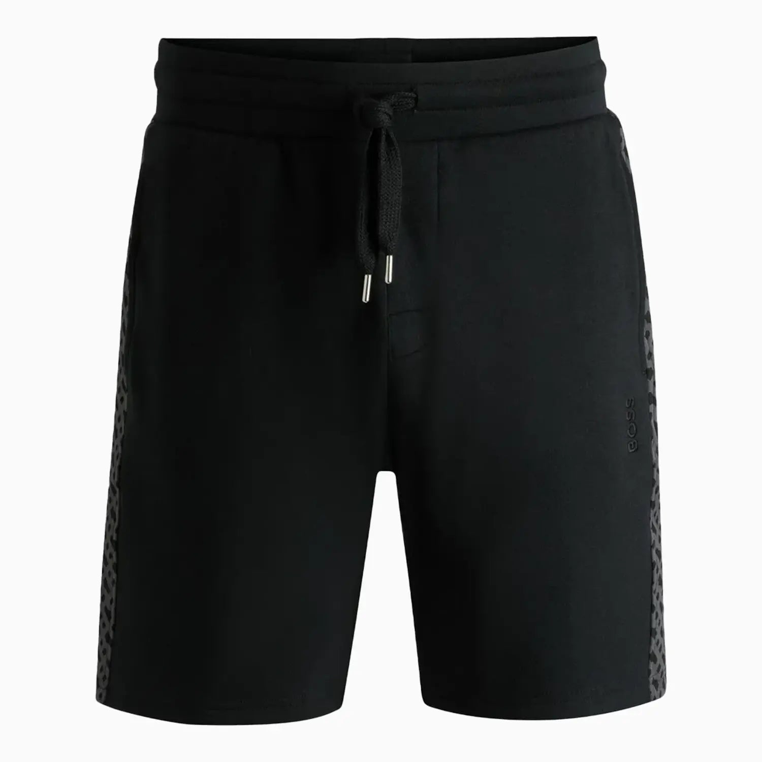 Men's Shorts With Monogram Pattern Panels Hugo Boss - Tops and Bottoms USA