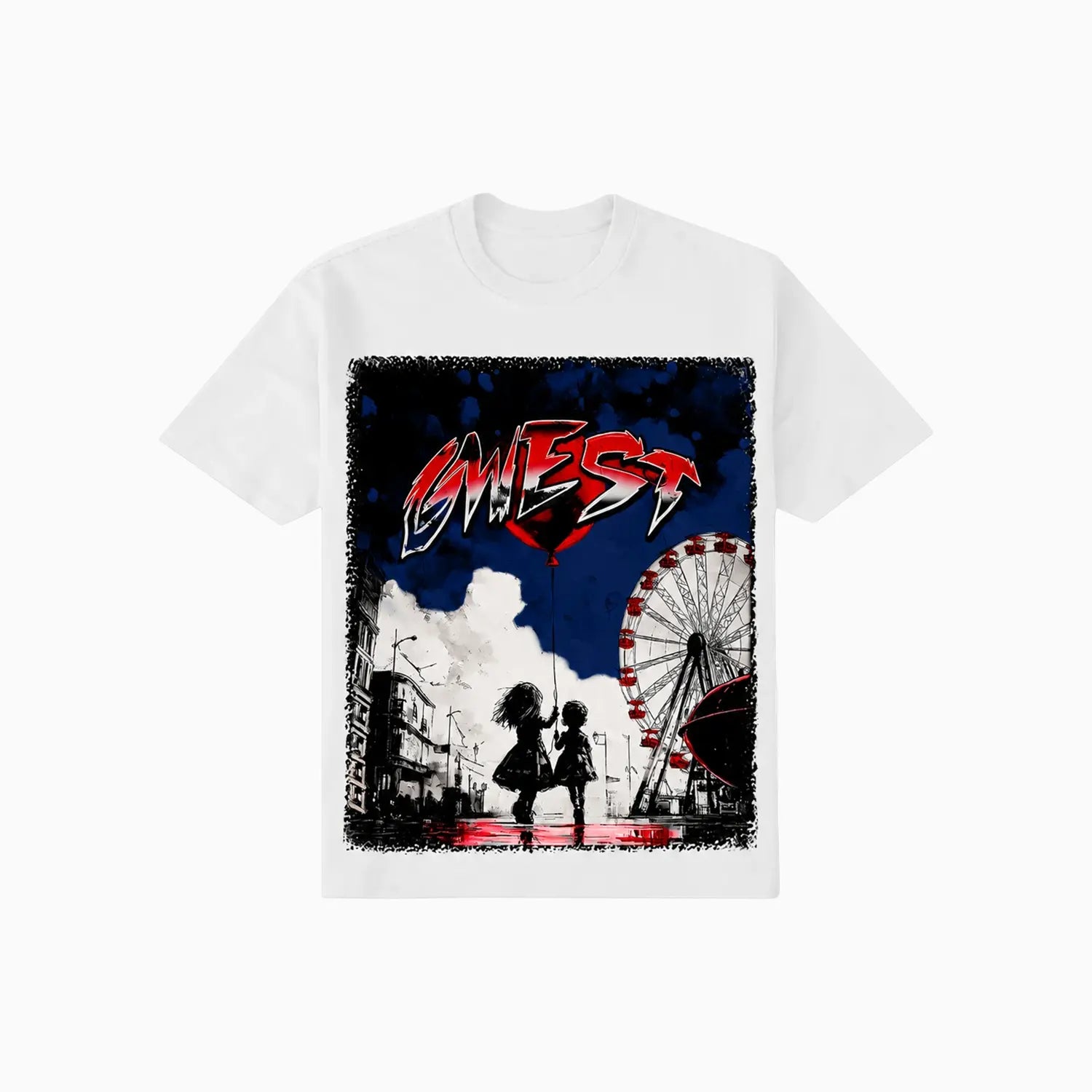 Men's Broken Carnival T-Shirt G West - Tops and Bottoms USA