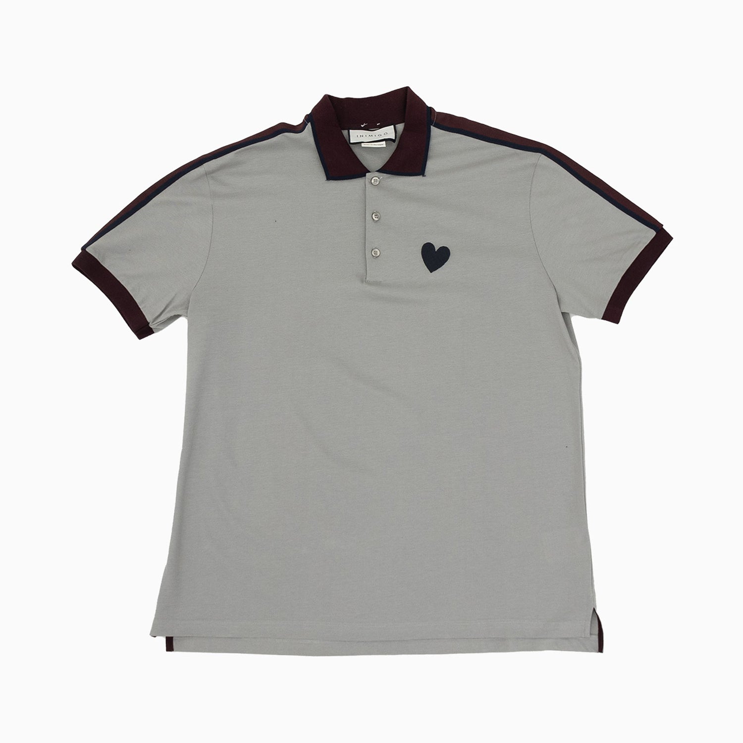 Men's Classic Strip Heart Polo Shirt