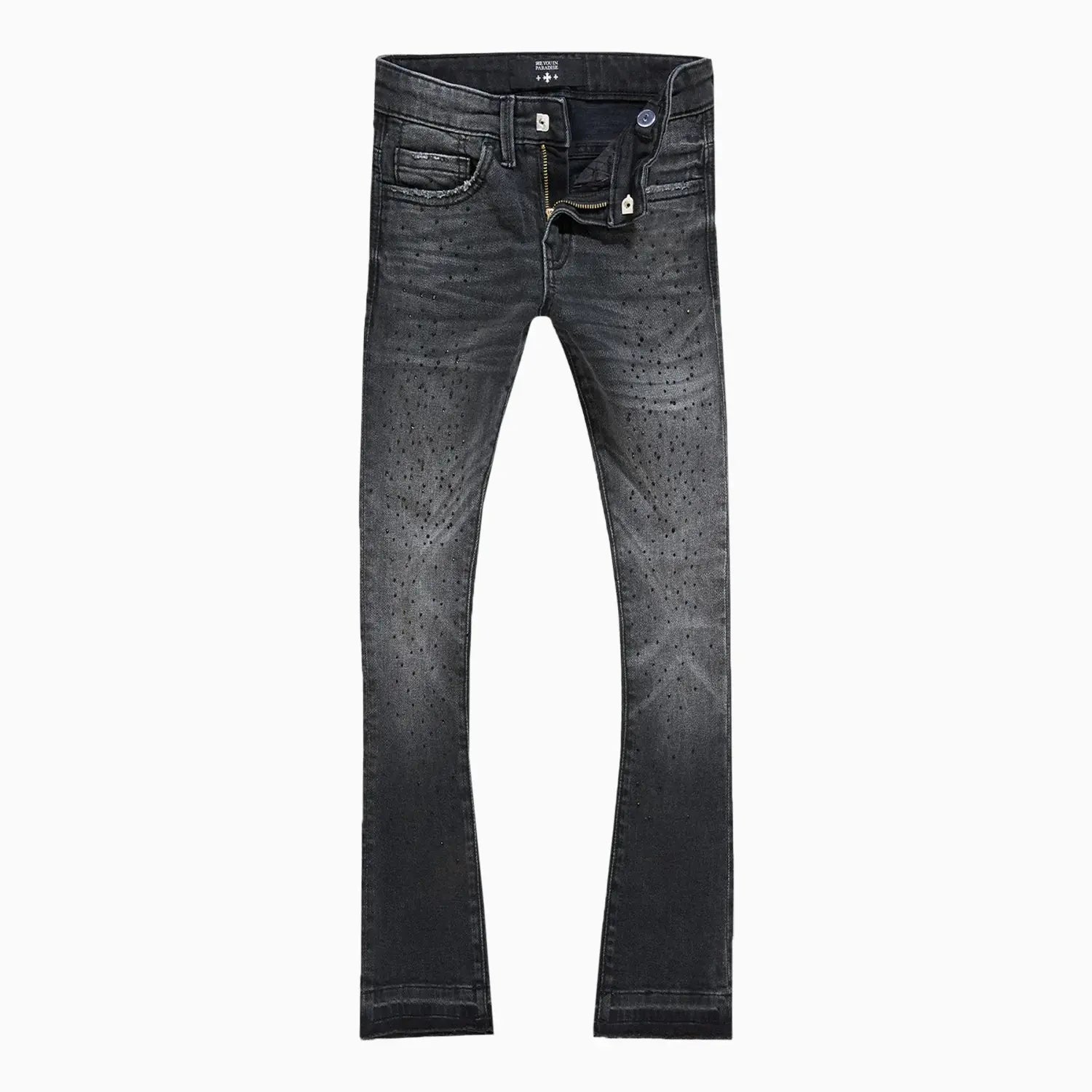 Kid's Super Skinny Stacked Starry Night Denim Pant