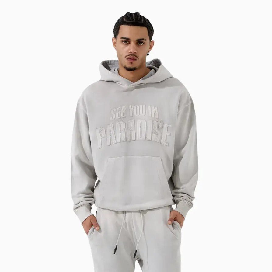Men's Oasis Washed Pull Over Hoodie Jordan Craig - Tops and Bottoms USA