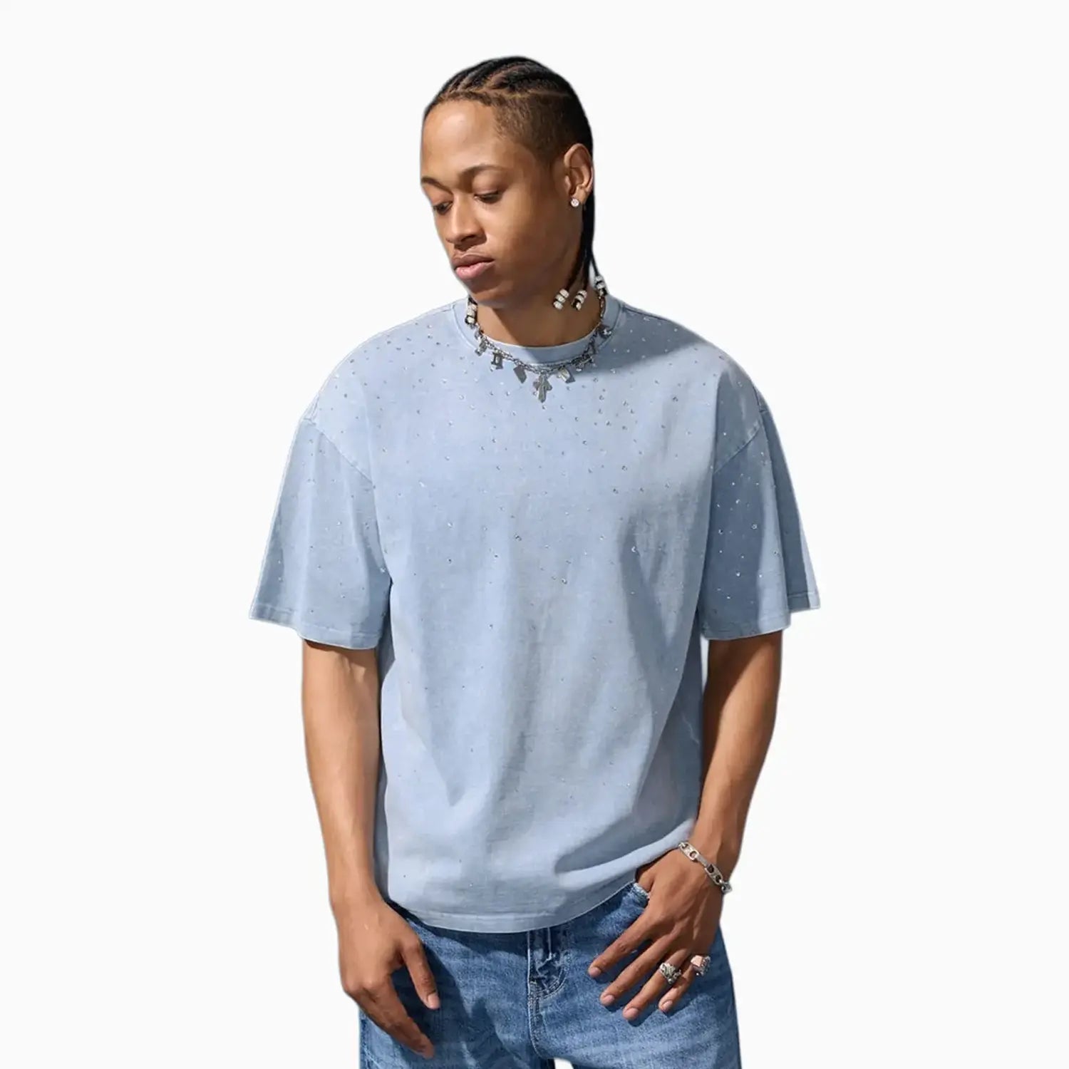 Men's Radiant Crew Neck T-Shirt Jordan Craig - Tops and Bottoms USA