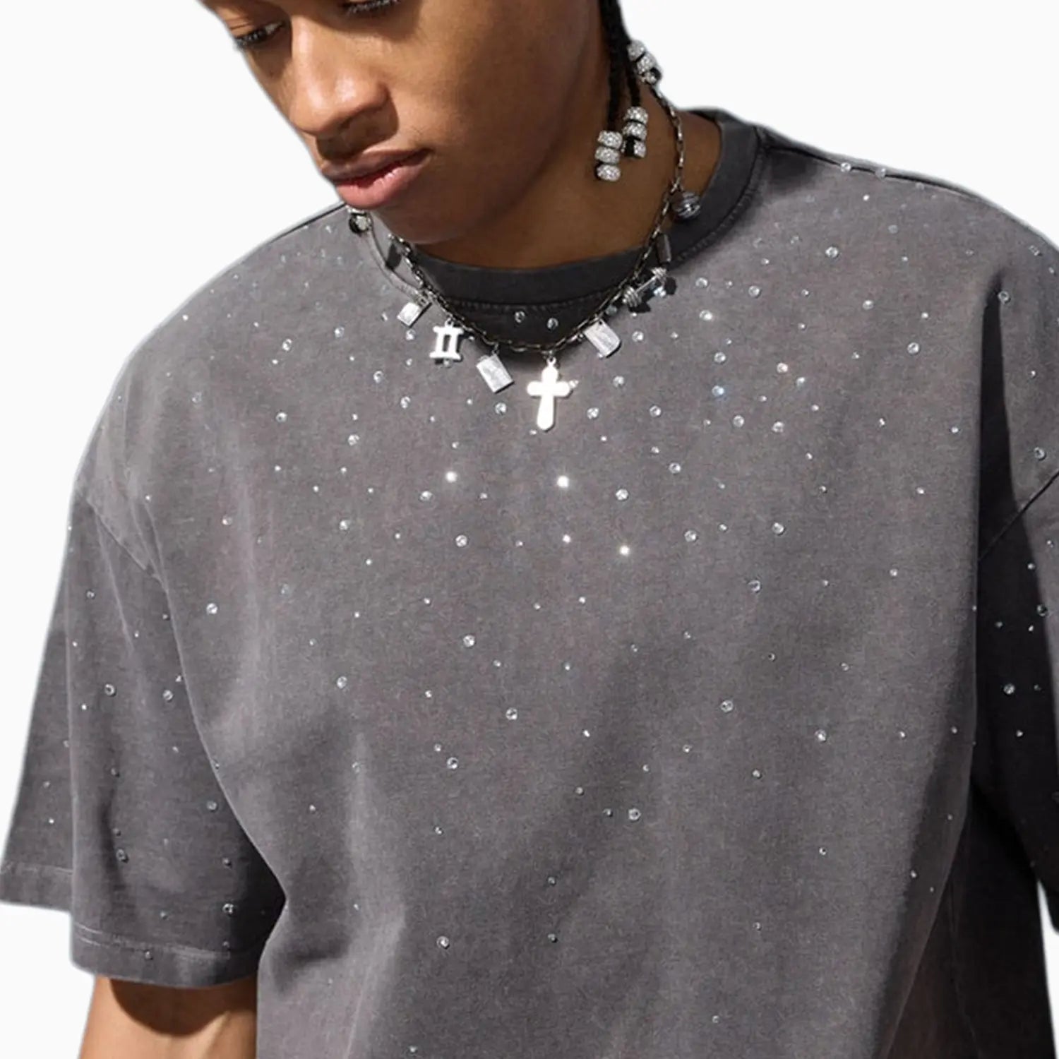 Men's Radiant Crew Neck T-Shirt Jordan Craig - Tops and Bottoms USA
