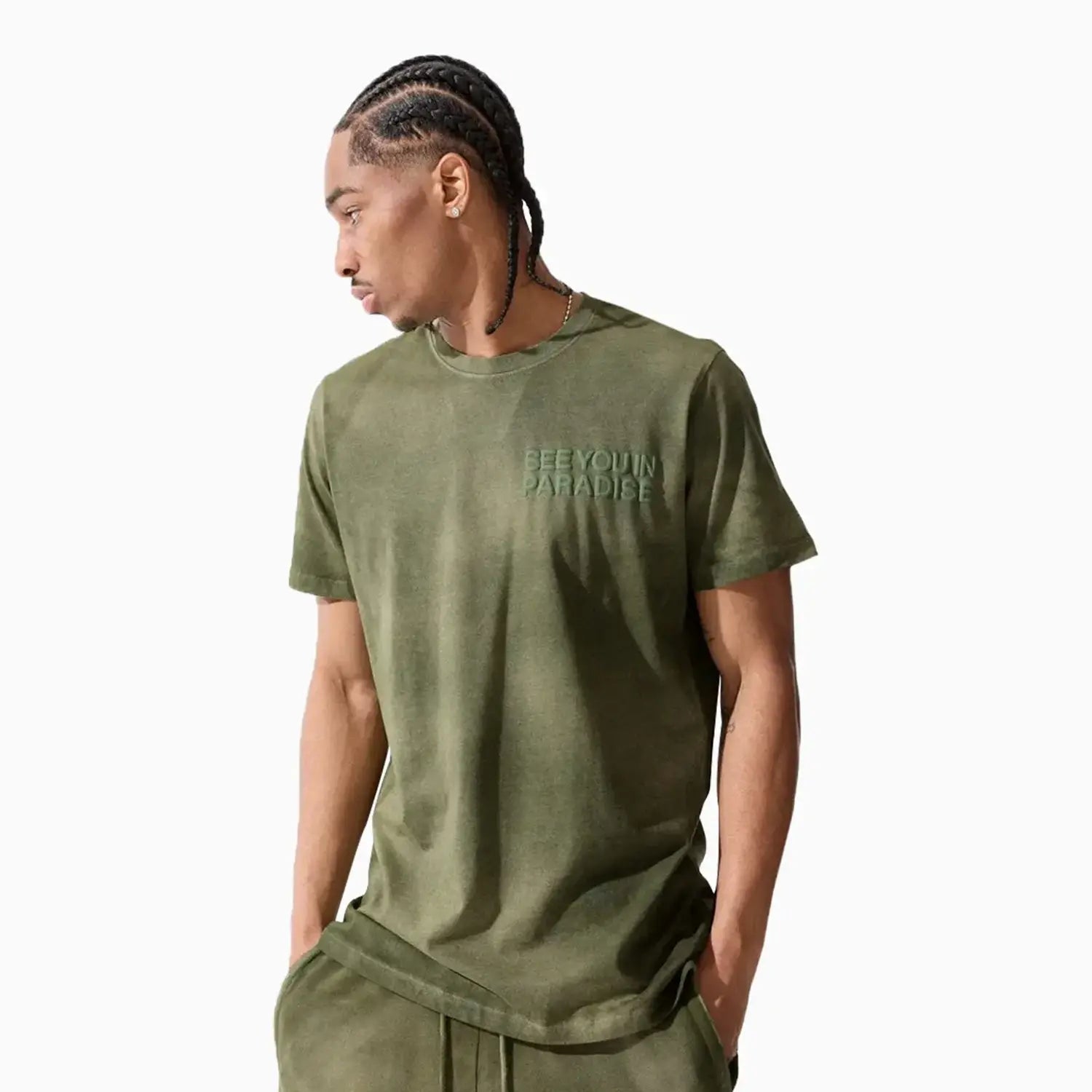 Men's Retro Paradise Washed Outfit Jordan Craig - Tops and Bottoms USA