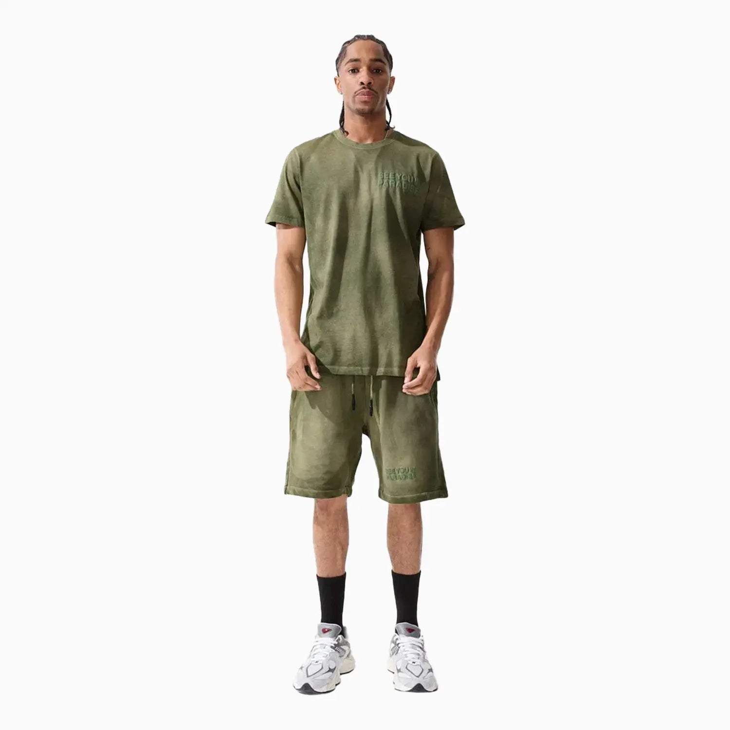 Men's Retro Paradise Washed Outfit Jordan Craig - Tops and Bottoms USA
