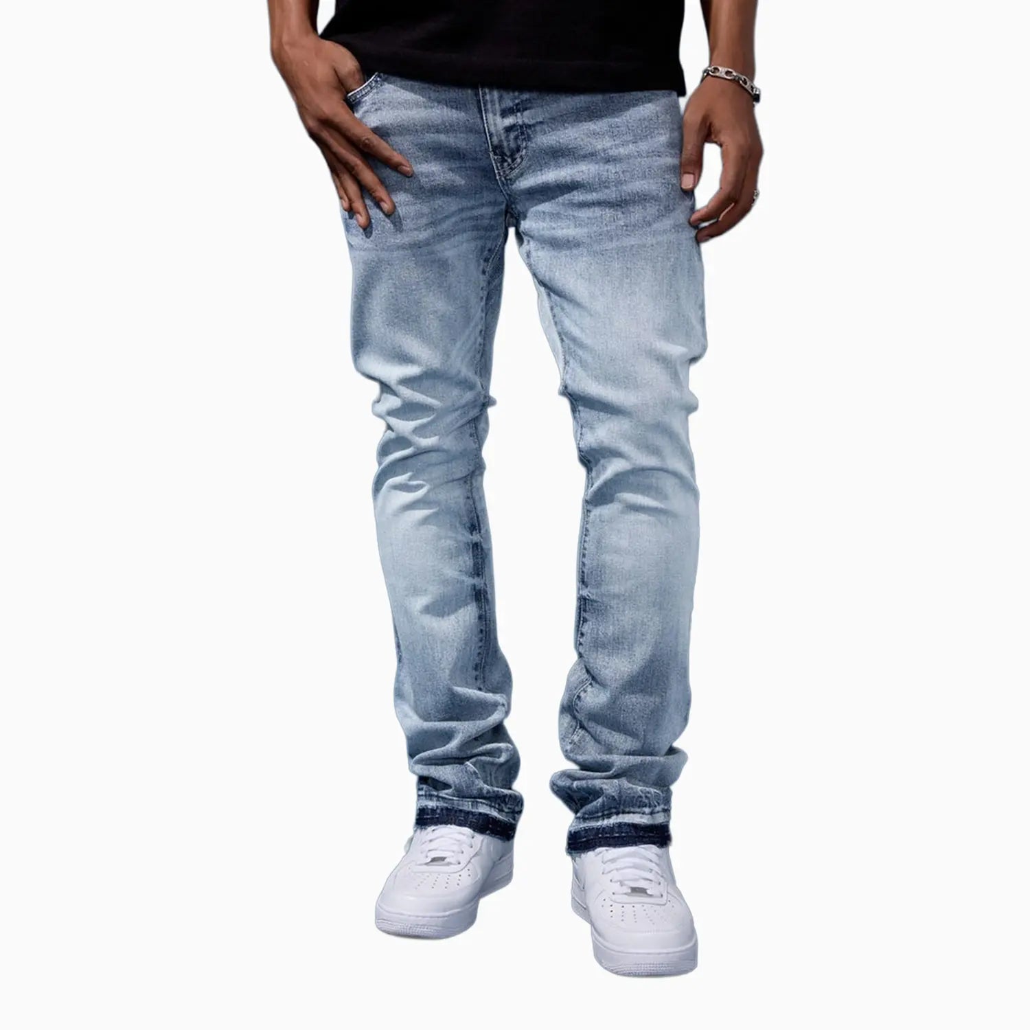 Men's Super Skinny Red Hook Denim Martin Stacked Jordan Craig - Tops and Bottoms USA