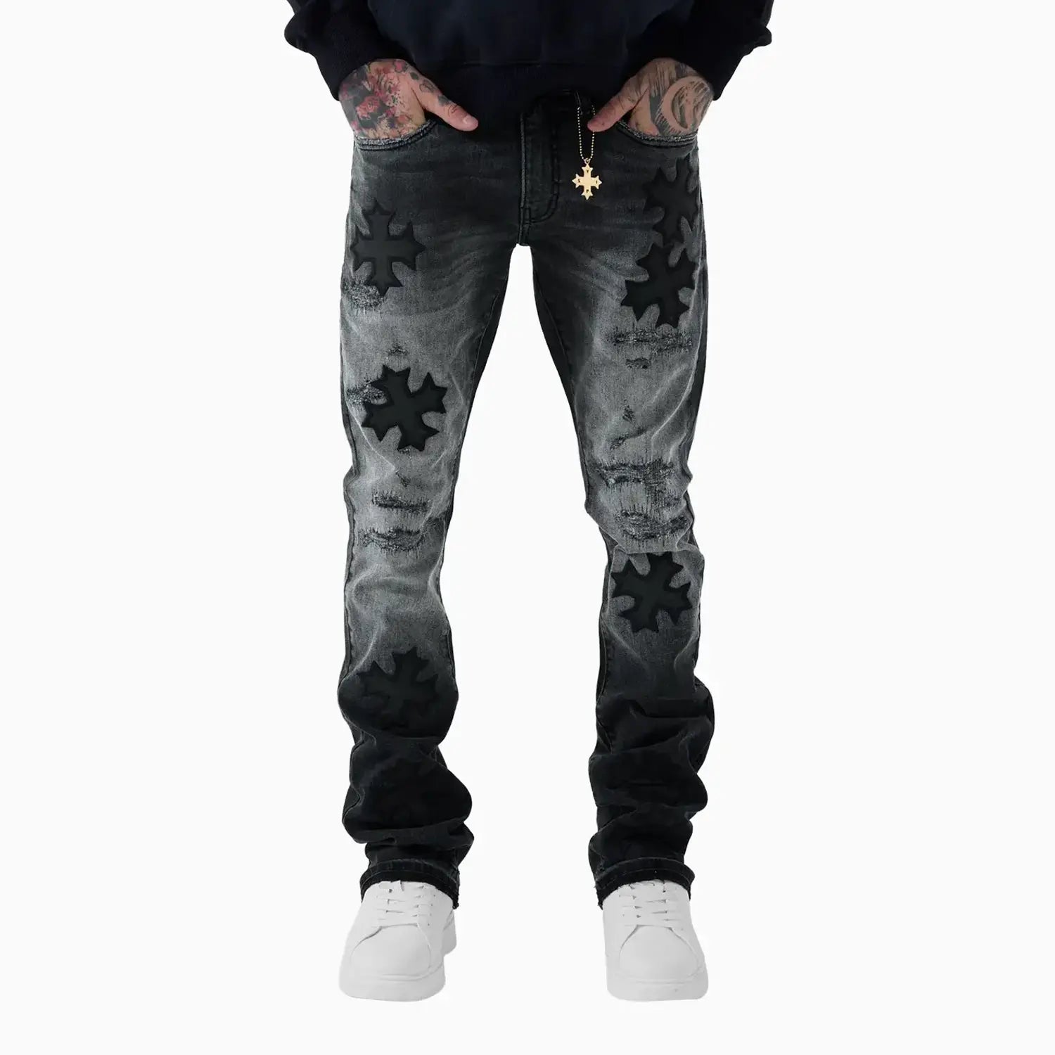 Men's Super Skinny Stacked Eden Denim Pant