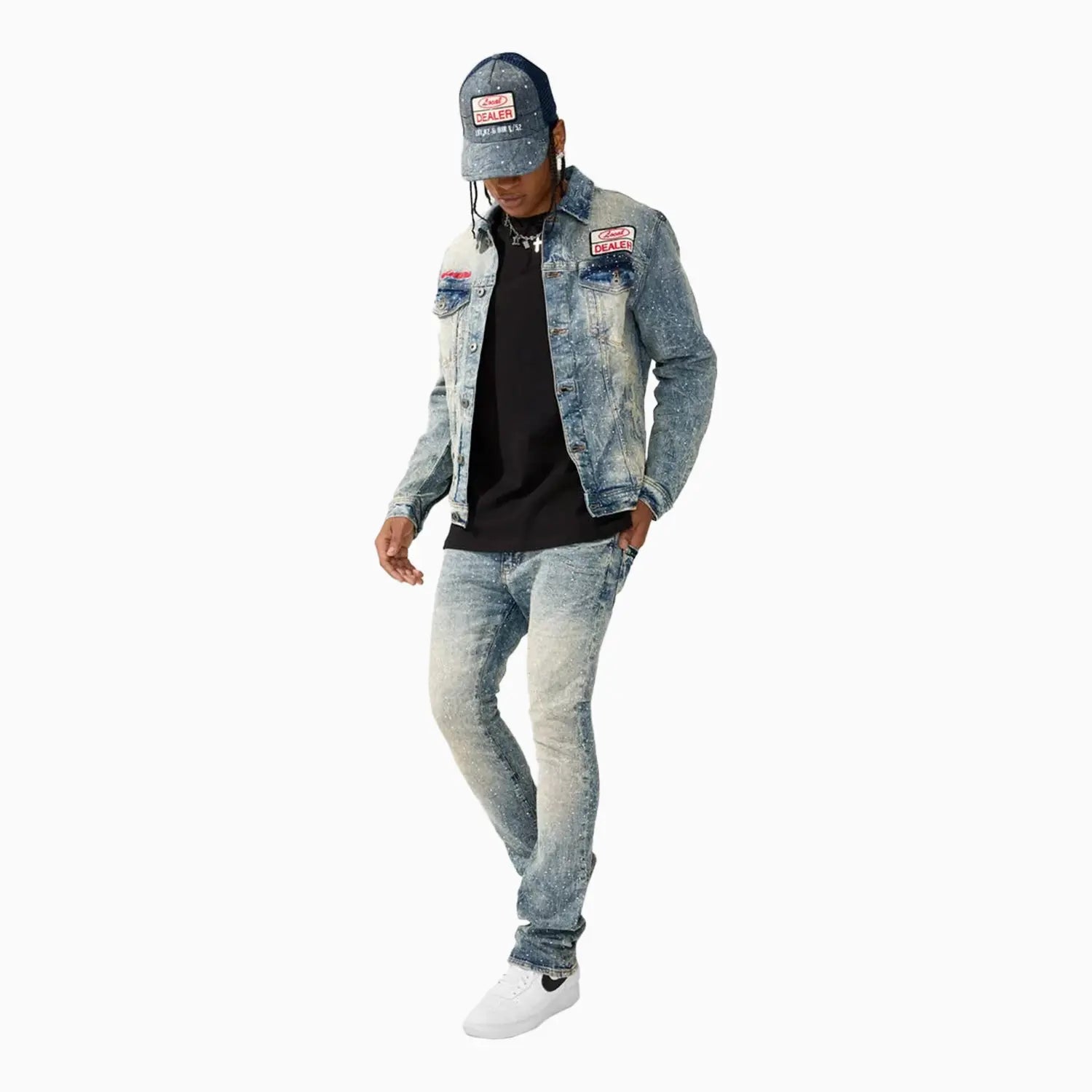 Men's Super Skinny Stacked Fit Denim Pant Jordan Craig - Tops and Bottoms USA