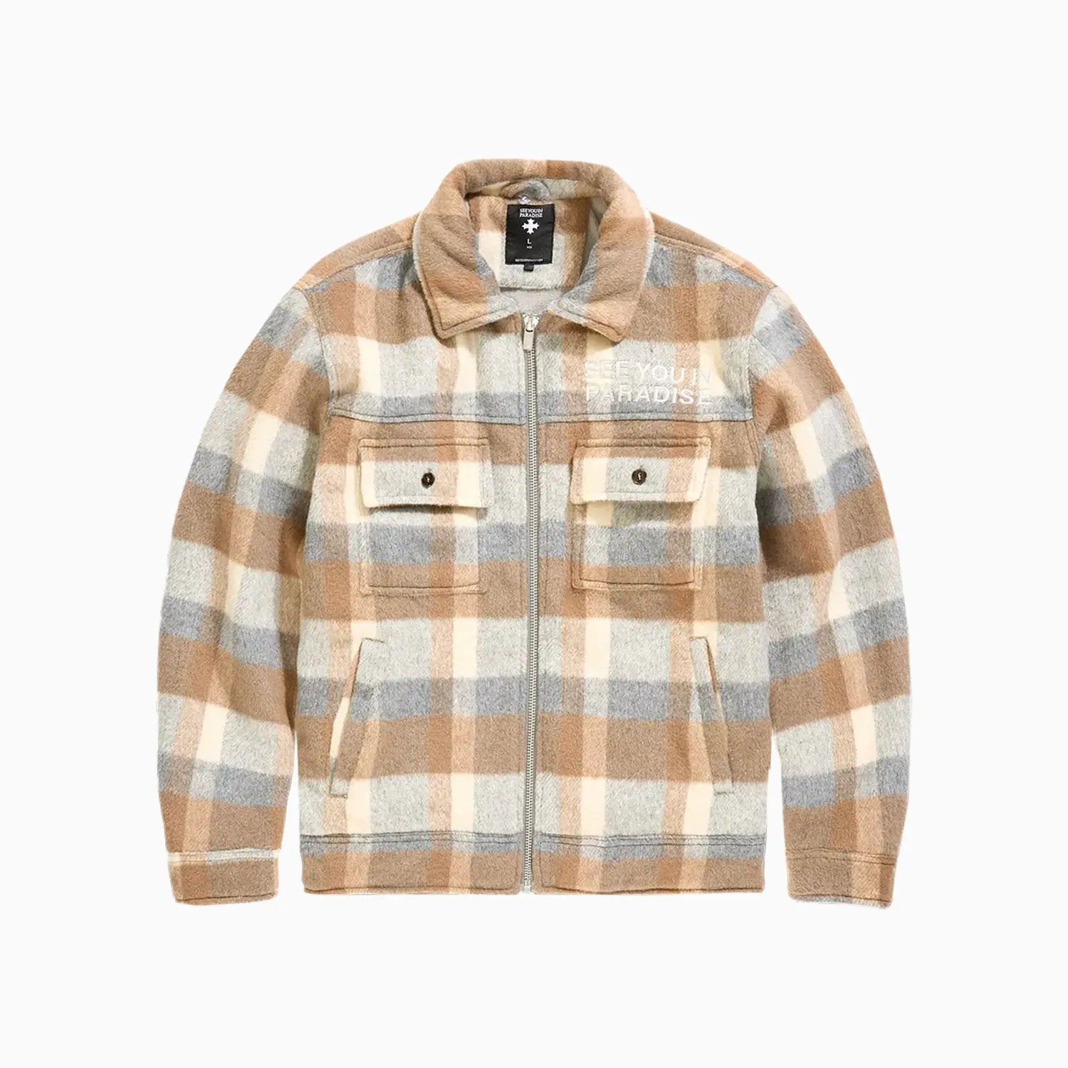 Men's SYIP Flannel Over Shirt With Hood