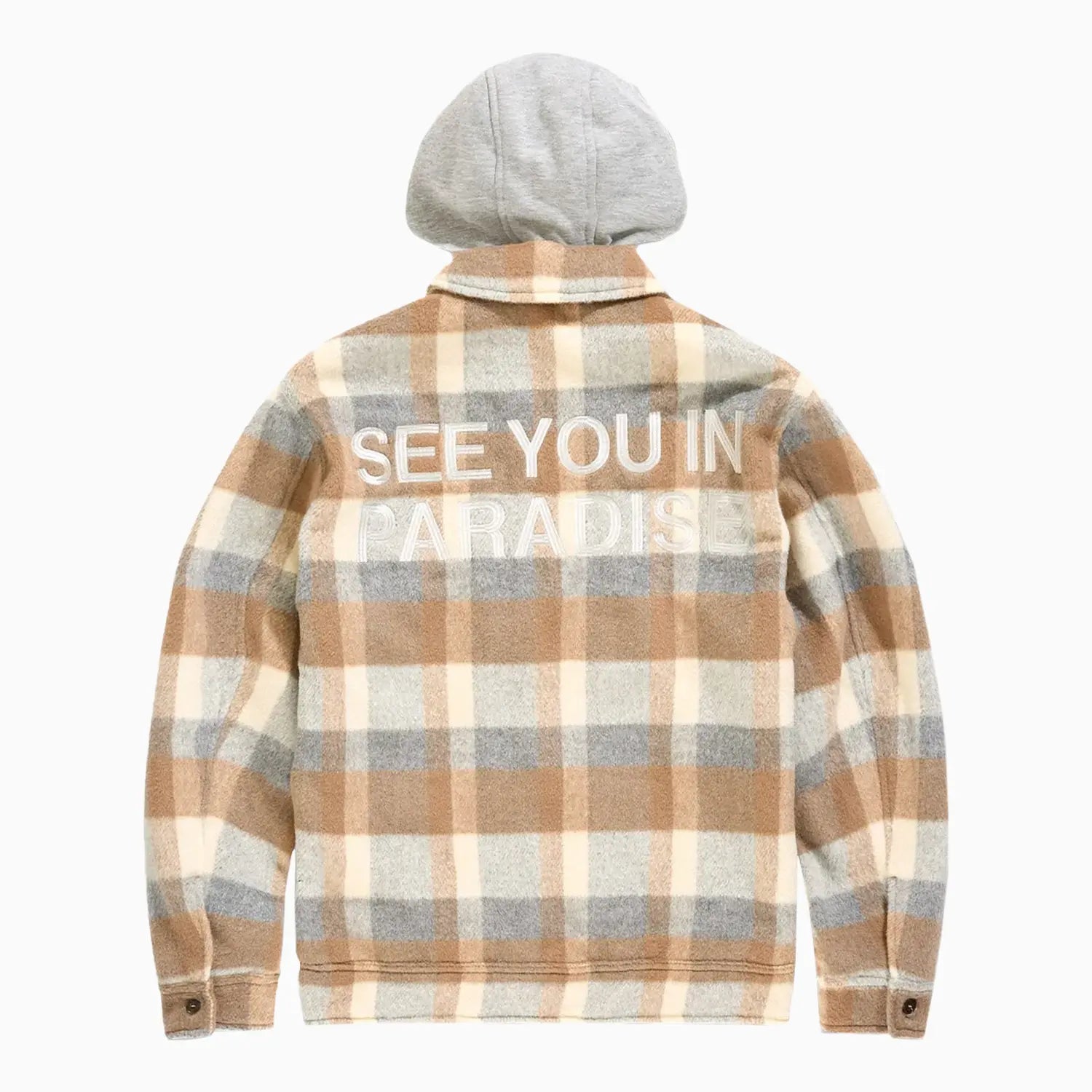Men's SYIP Flannel Over Shirt With Hood