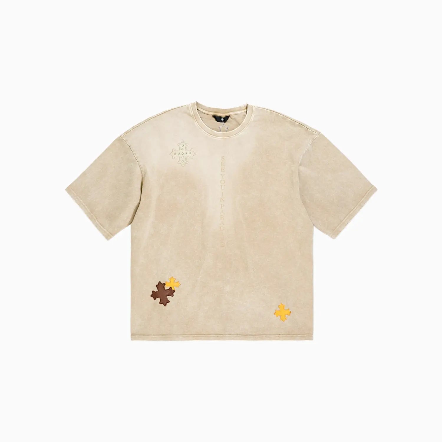 SEE YOU IN PARADISE STUDDED PATCH TEE