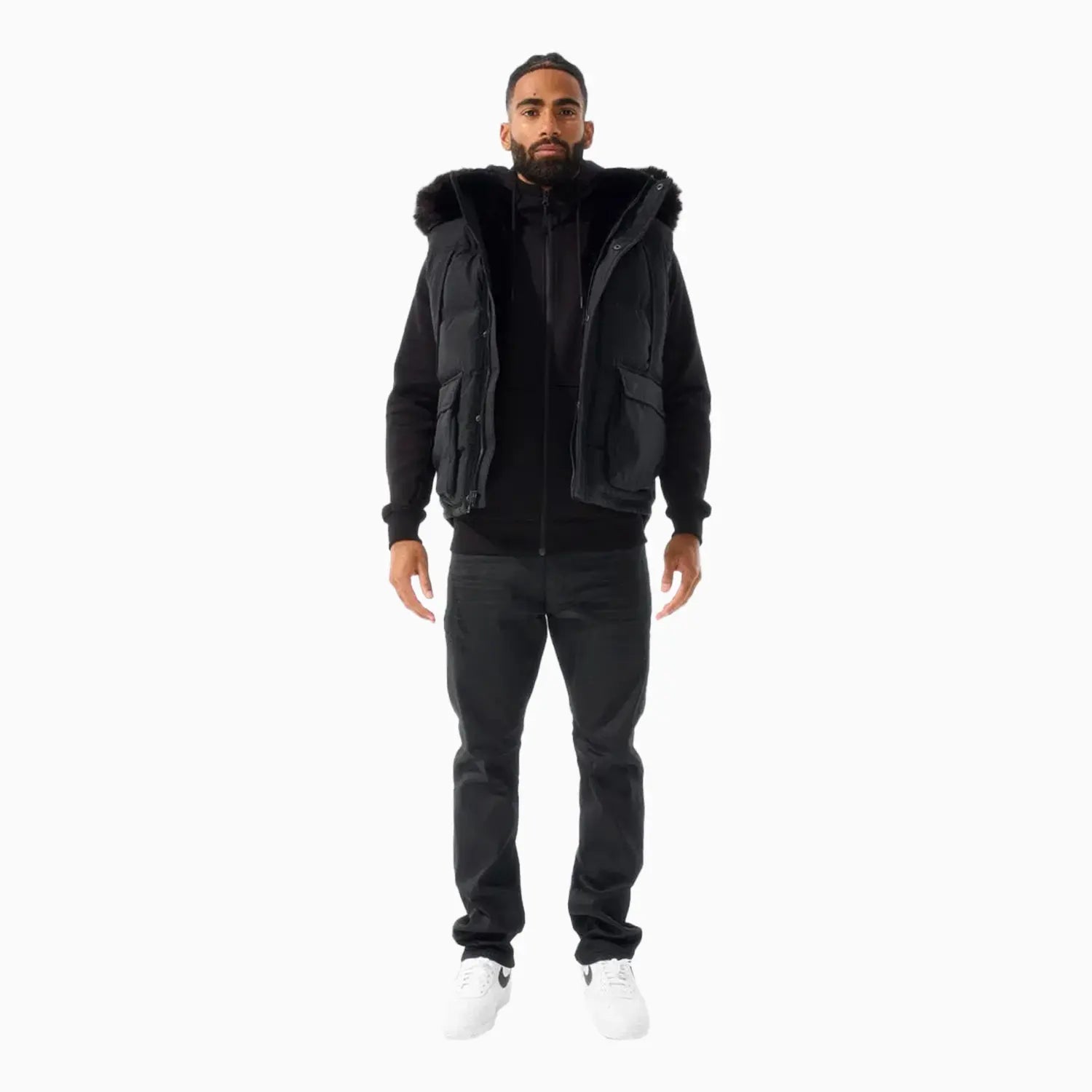 Men's Yukon Fur Lined Puffer Vest