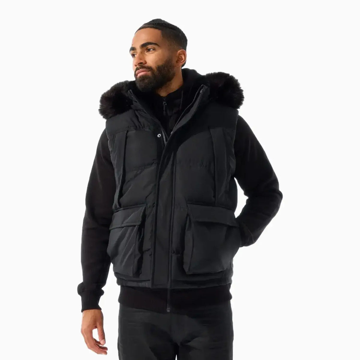 Jordan Craig Men's Yukon Fur Lined Puffer Vest