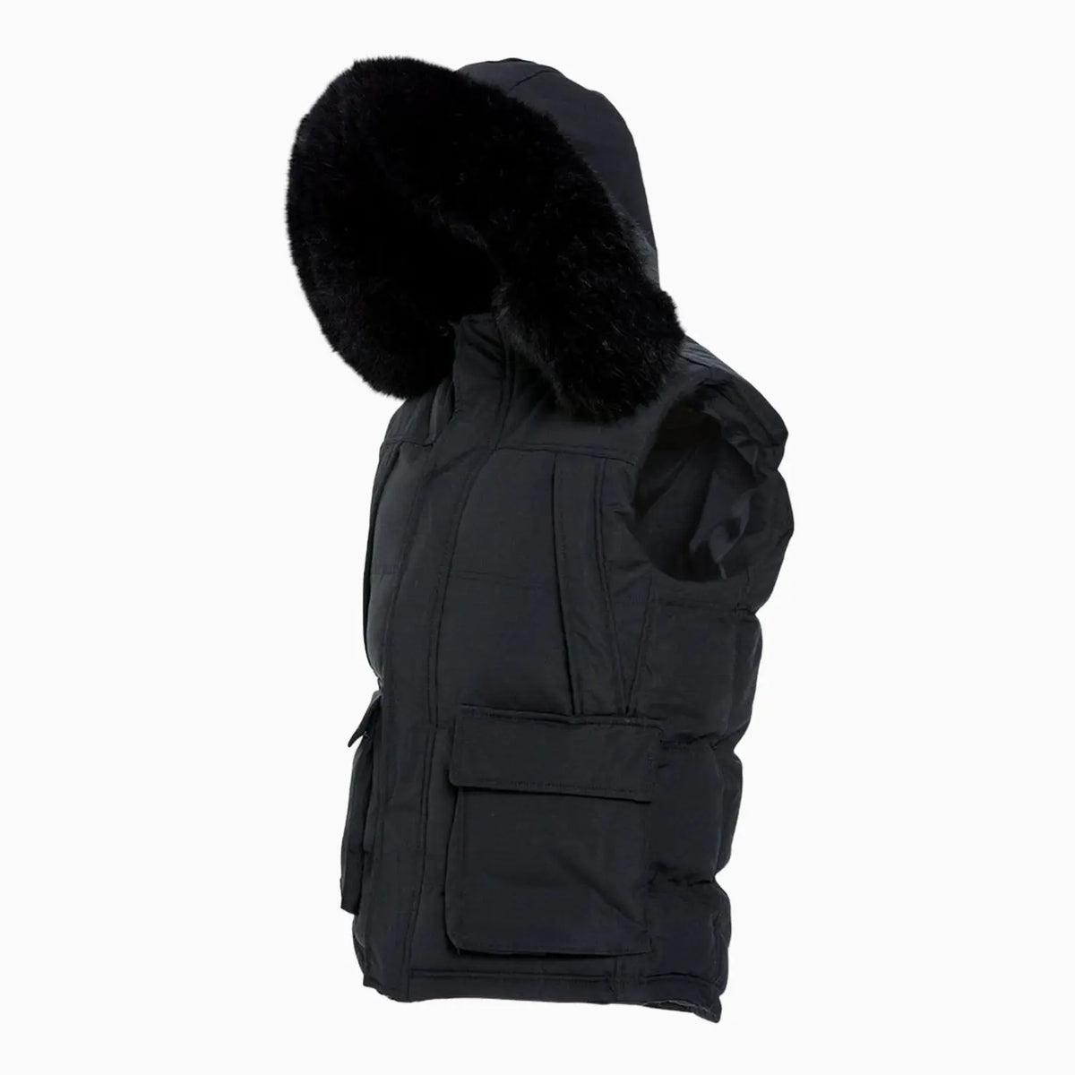 Men's Yukon Fur Lined Puffer Vest Jordan Craig - Tops and Bottoms USA