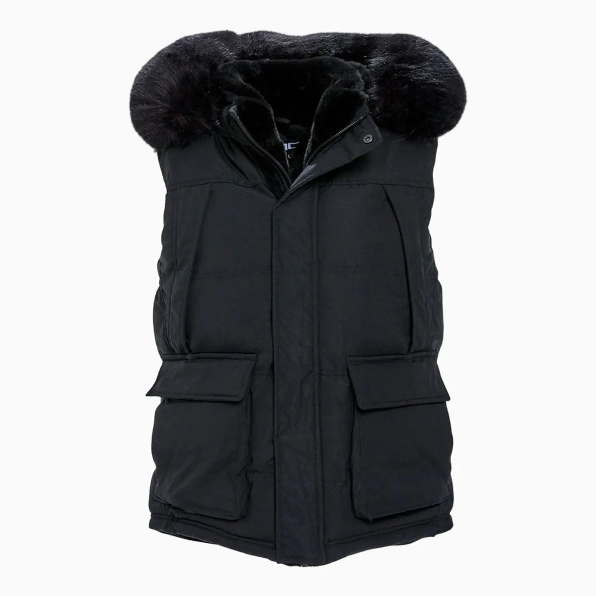 Men's Yukon Fur Lined Puffer Vest Jordan Craig - Tops and Bottoms USA