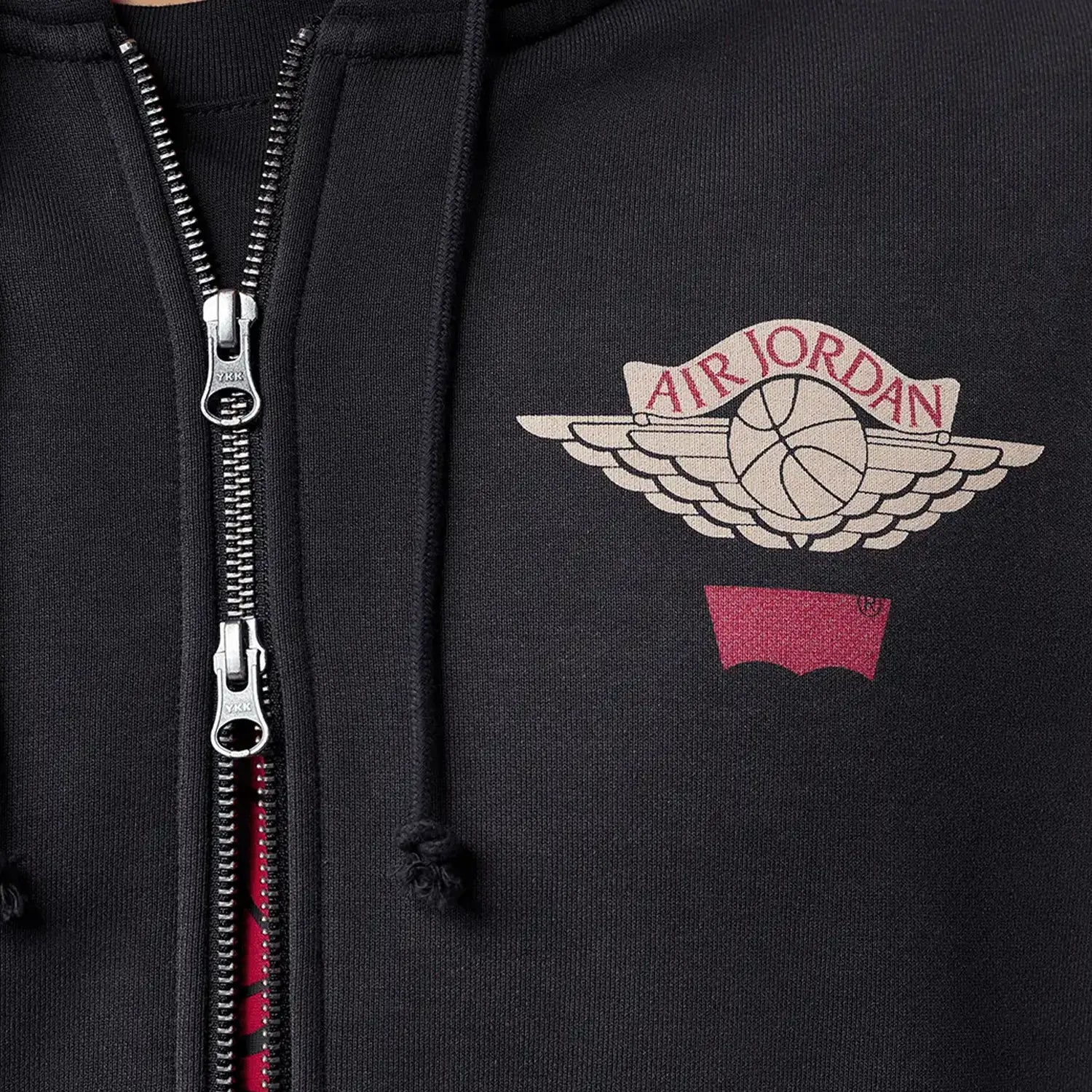 Jordan Jordan X Levi's® Black Full-Zip Hoodie Jordan Jordan X Levi's® Black Full-Zip Hoodie