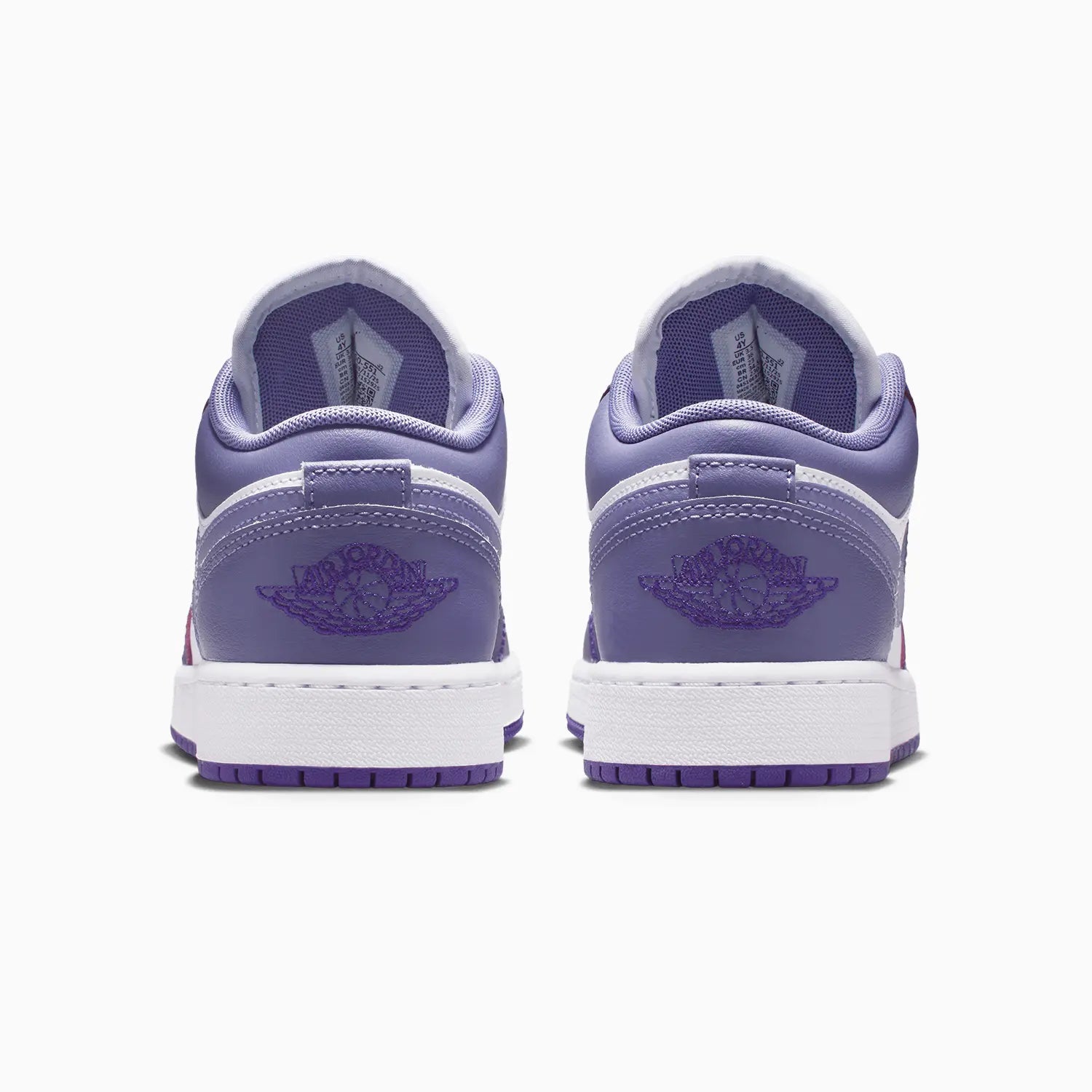 Kid's Air Jordan 1 Low "Court Purple White Dusty Amethyst" Grade School