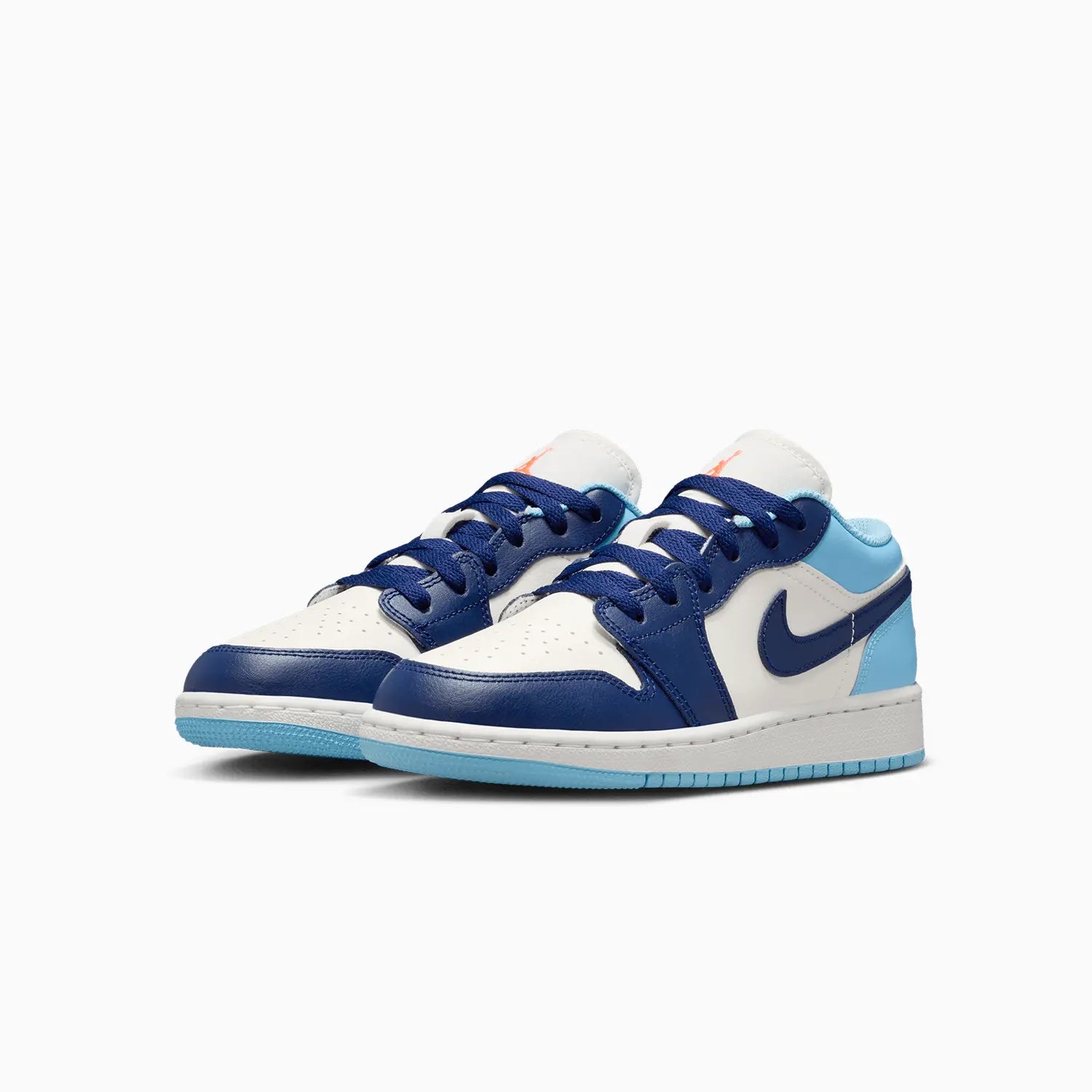Kid's Air Jordan 1 Low "Sail Blue Chill" Grade School