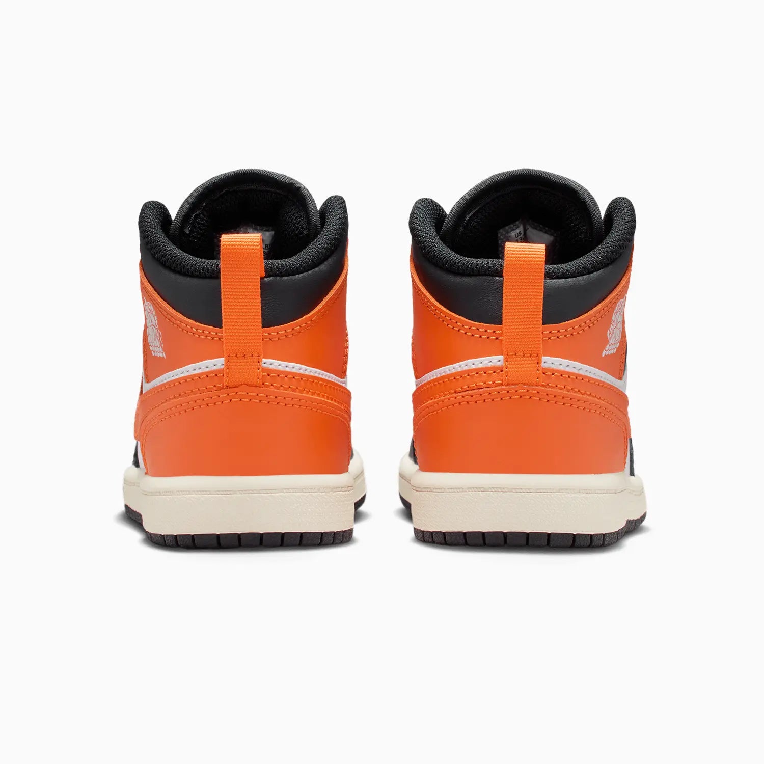 Kid's Air Jordan 1 Mid Black "Toe Starfish" Pre-School